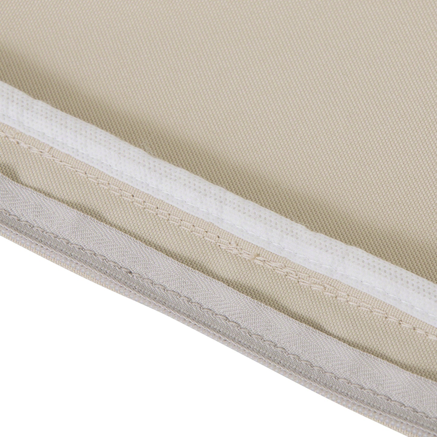 Classic Accessories 60-022-010301-RT Montlake Patio Seat Cushion Slip Cover, Antique Beige, 25" x 27" x 5" Thick