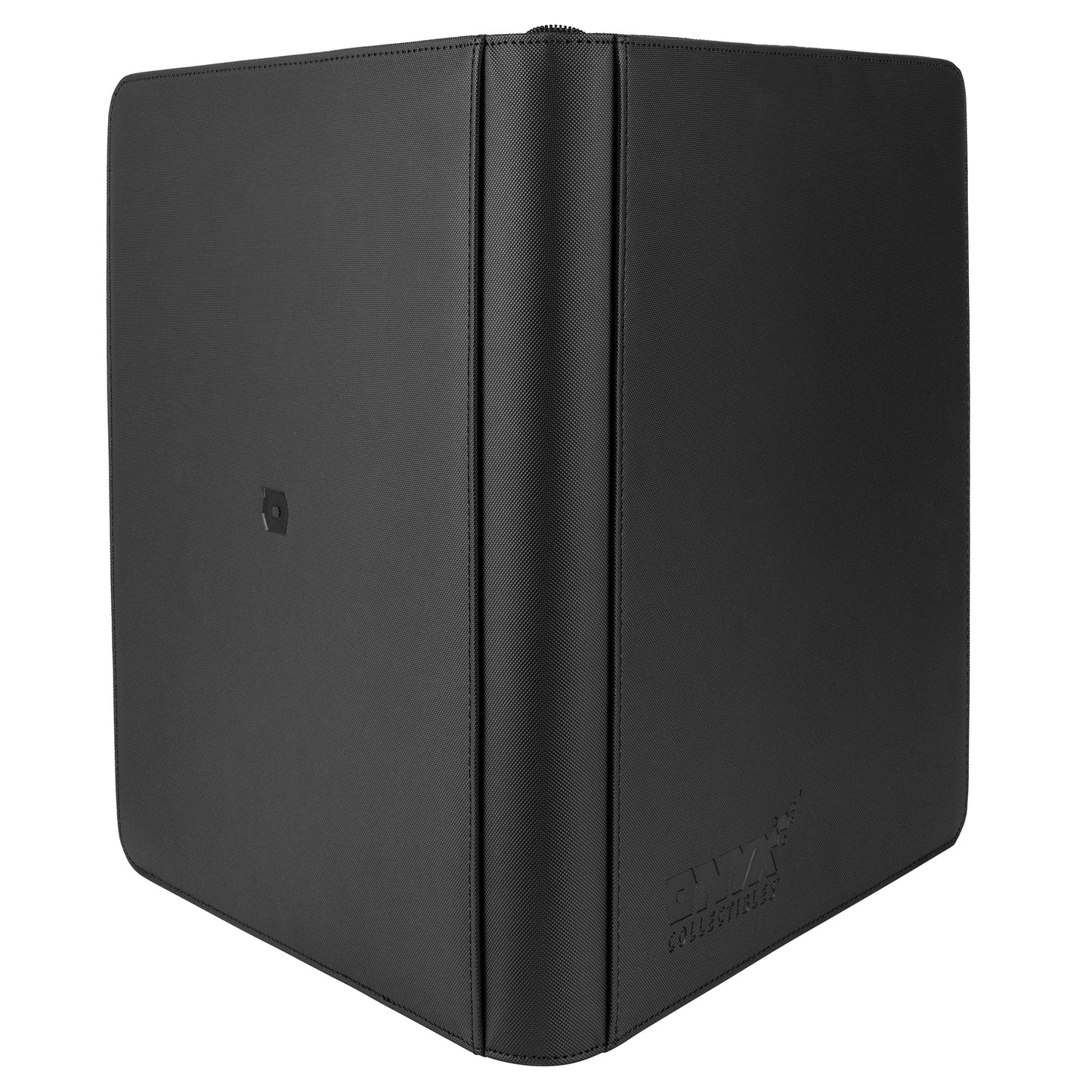Onyx Trading Card Binder 12-Pocket 720 Cards - 30 Ringless Double Sided Pages for Standard Trading and Sports Cards - 12 Pocket Side Loading Pages for Trading or Sports Card Storage - Zipper (Black)
