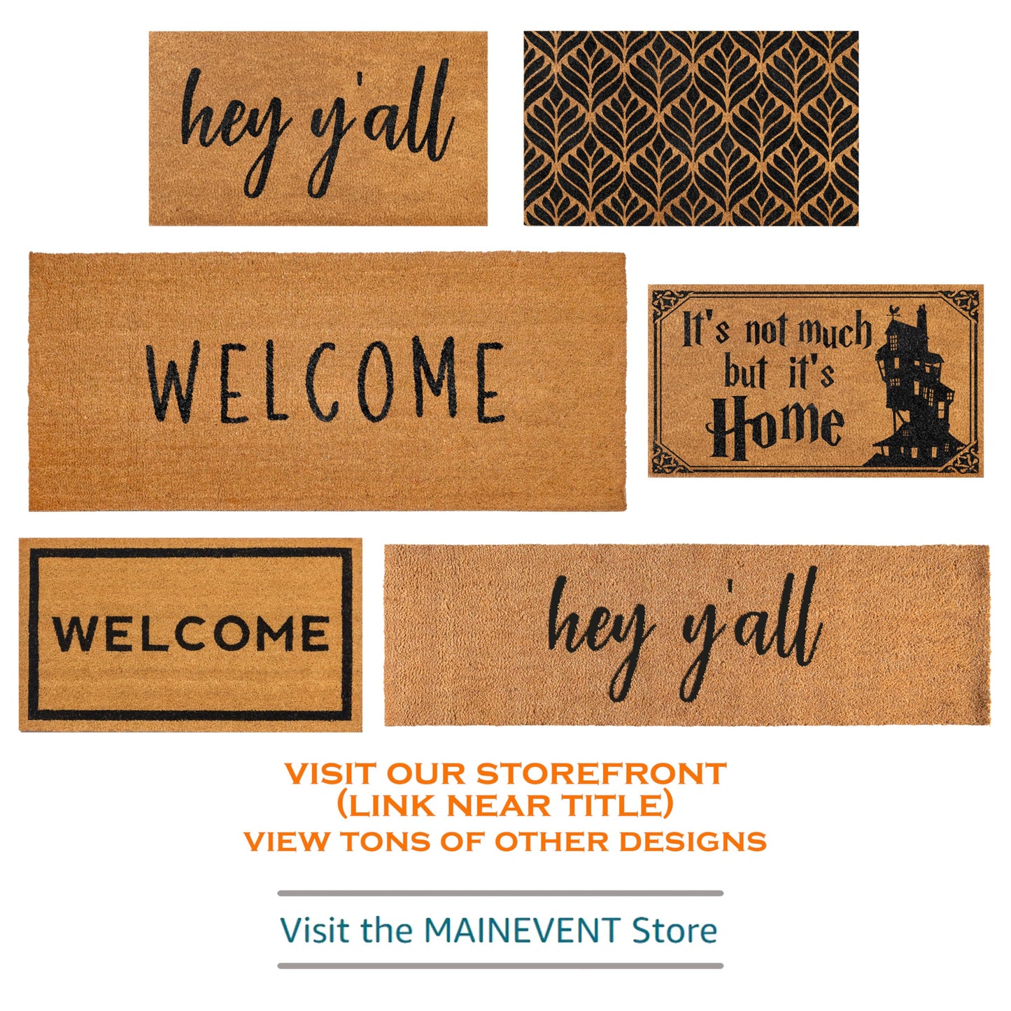 Home Sweet Home Doormat 30x17 Inches, Welcome Mats for Front Door, Home Sweet Home Door Mat