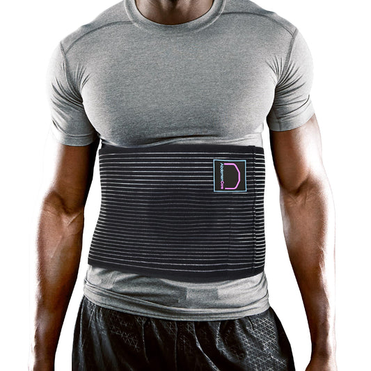 Abdomencare Plus Size Umbilical Hernia Belt For Men and Women | Hernia Belts For Men Abdominal With 2 Unique Compression Pads | Plus Size Hernia Belt For Women Abdominal | Adjustable Support | L/XL