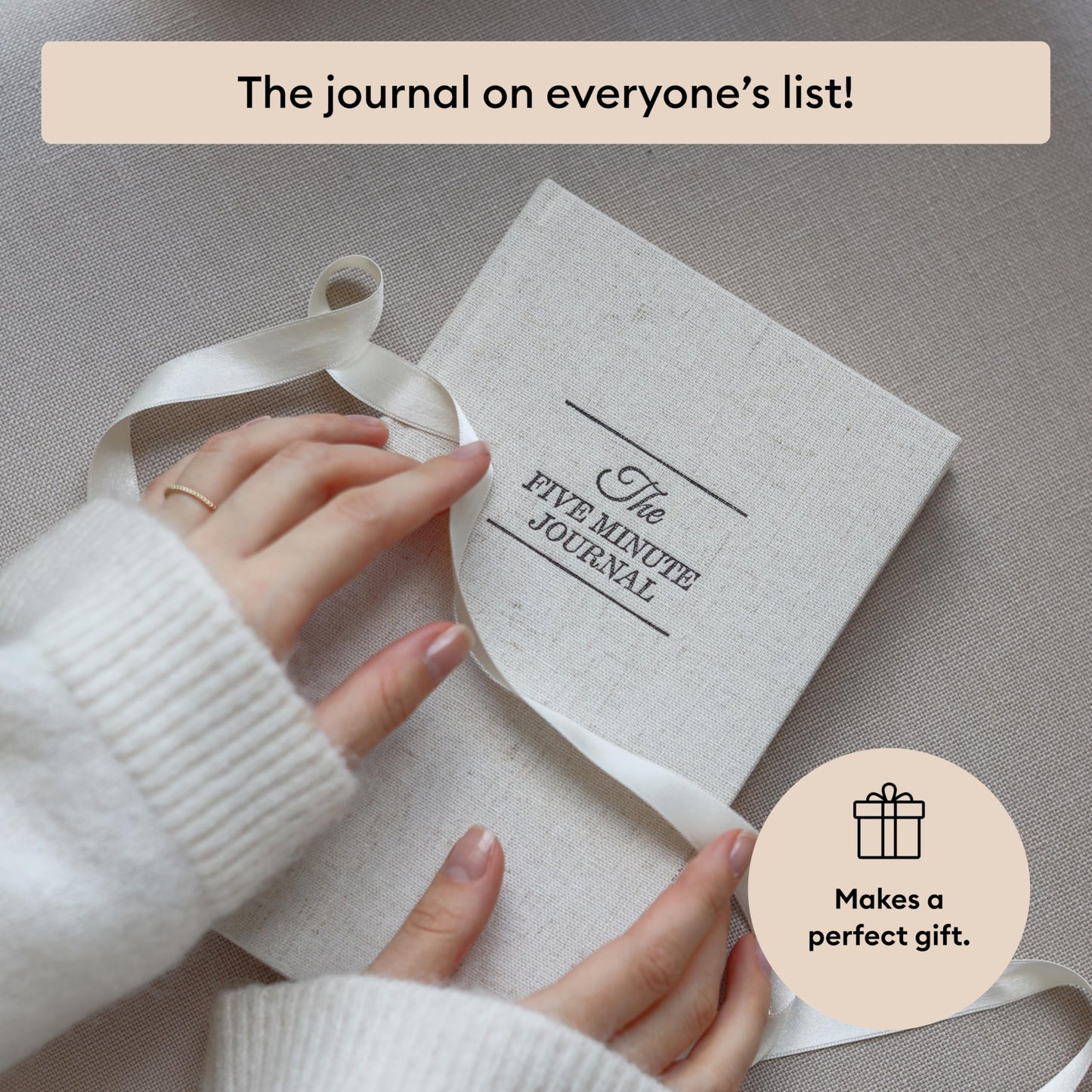 Intelligent Change The Five Minute Journal - Original Daily Gratitude Journal 2025 for Happiness, Mindfulness & Reflection - Daily Affirmations - Undated Planner Gifts for Women & Men