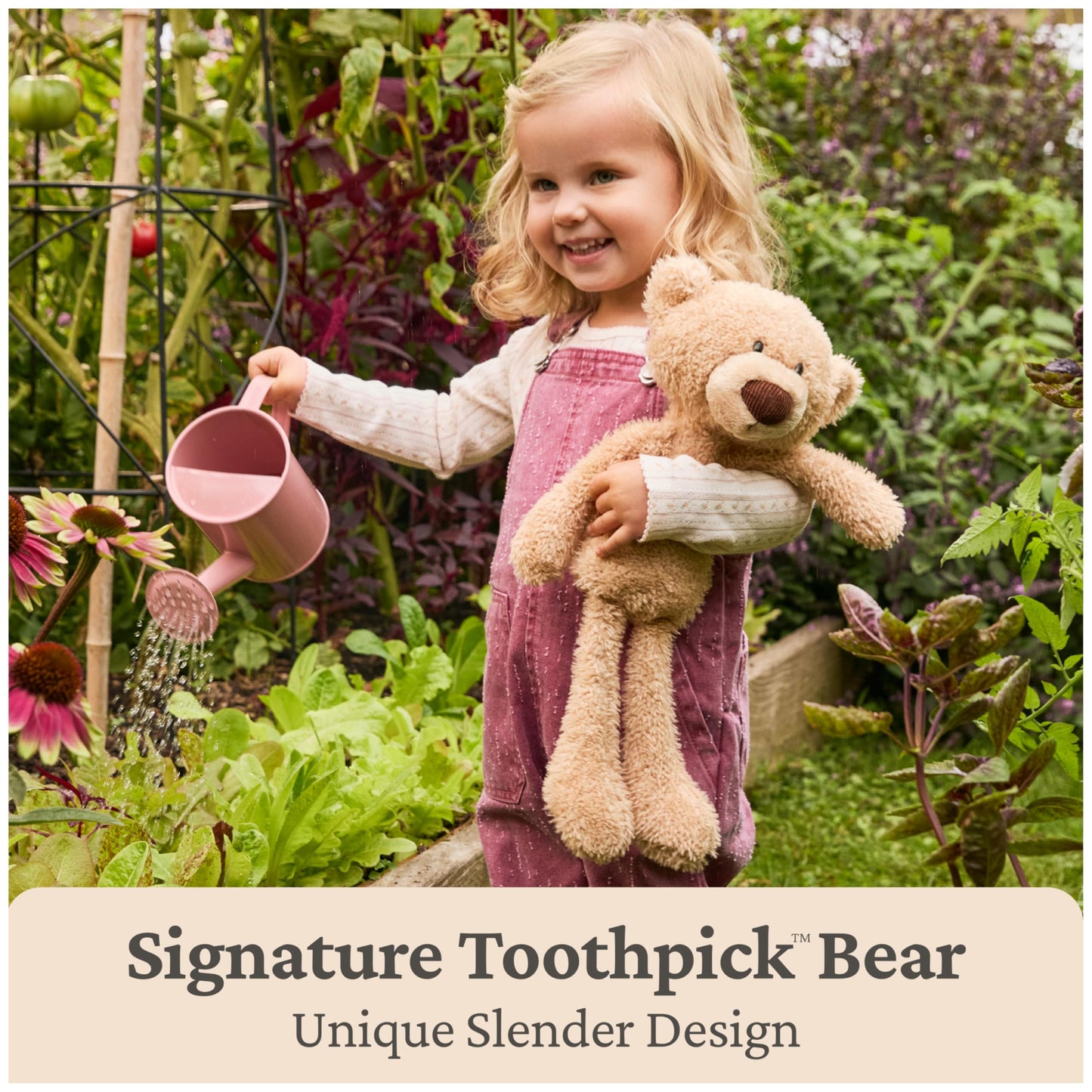 GUND Forever Friends: Toothpick Classic Teddy Bear, Premium Stuffed Animal for Ages 0 and Up, Beige, 15”