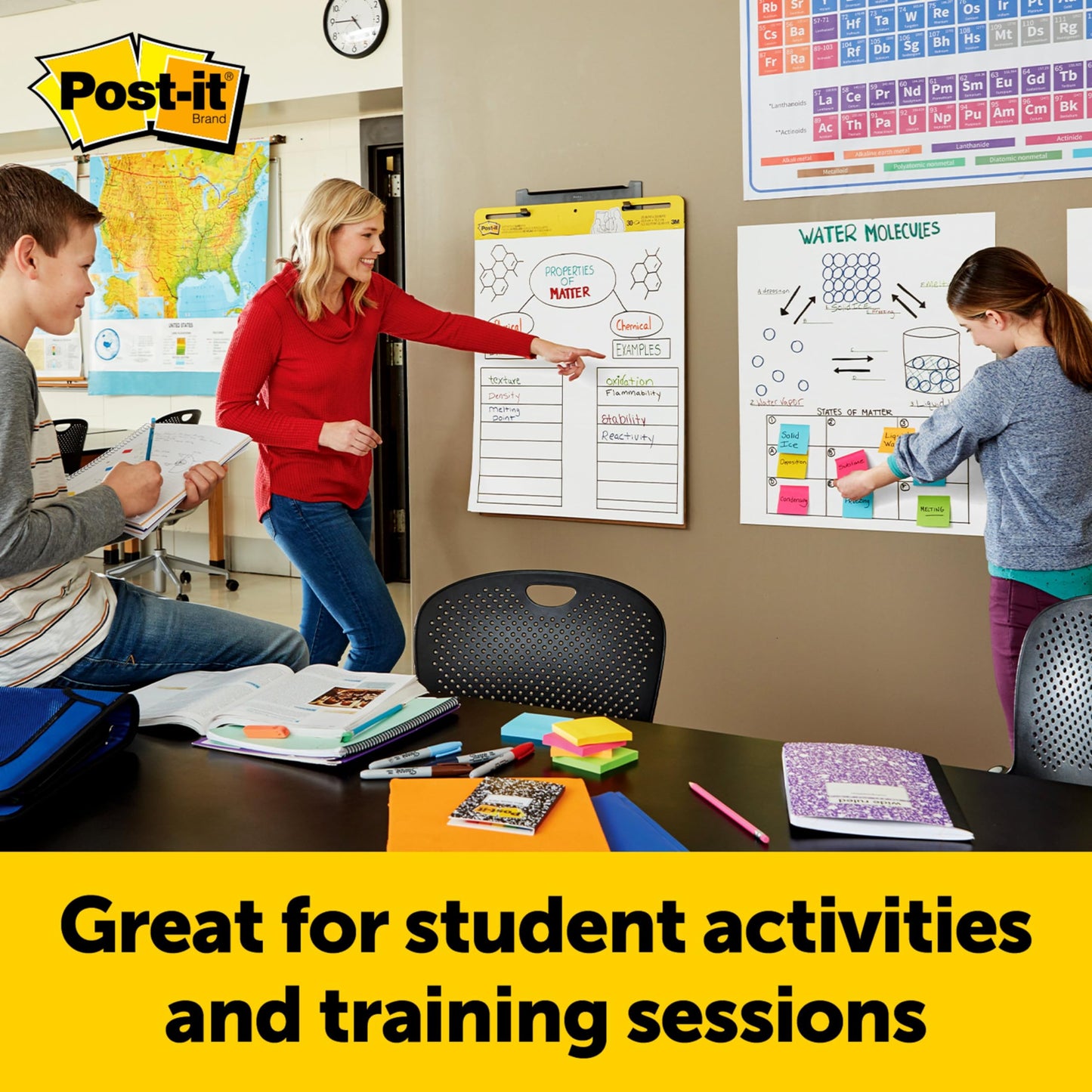 Post-it Wall Pad with Command Strips, 20 x 23-Inches, White, 20-Sheets/Pad, 2-Pads/Pk