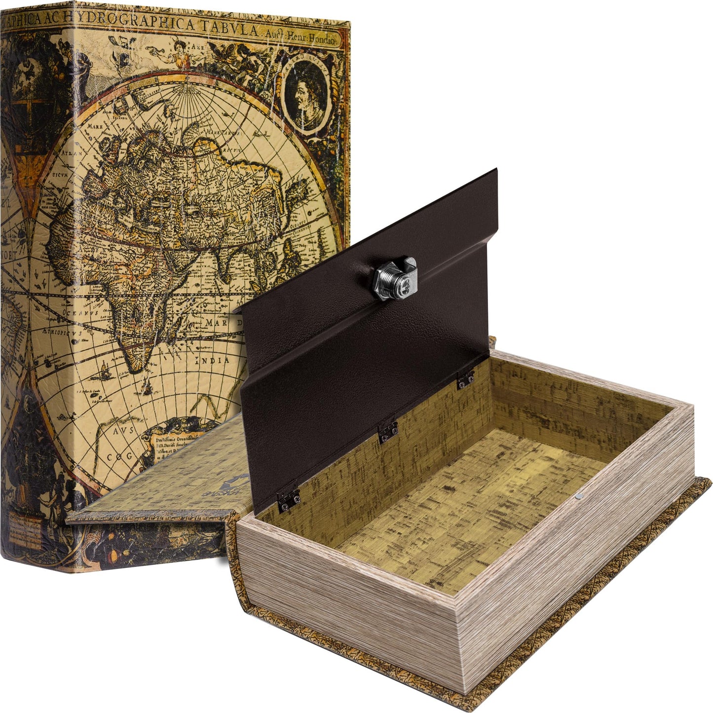 Barska Optics Antique Map Diversion Book Lock Box