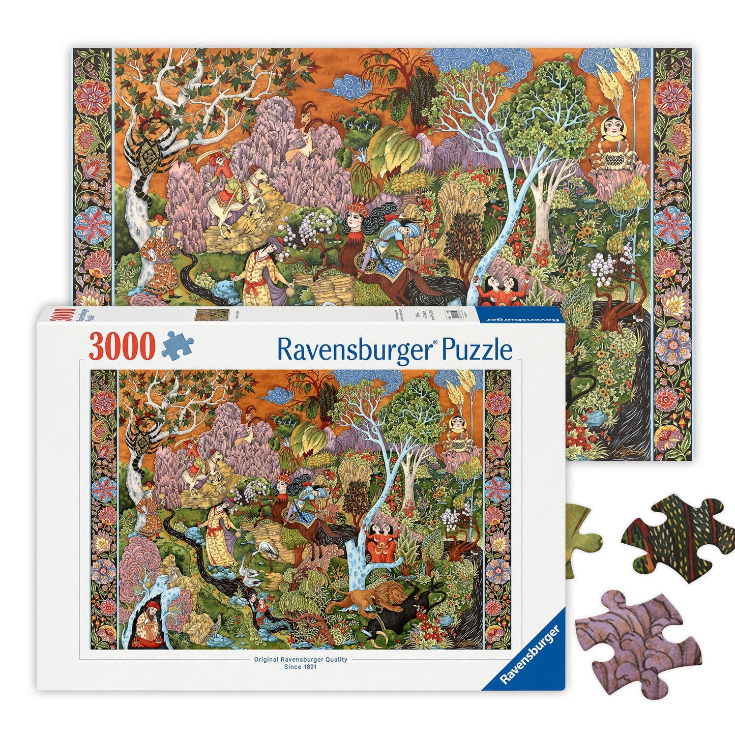 Ravensburger Garden of Sun Signs 3000 Piece Jigsaw Puzzle for Adults – Every Piece is Unique, Softclick Technology Means Pieces Fit Together Perfectly, 17135