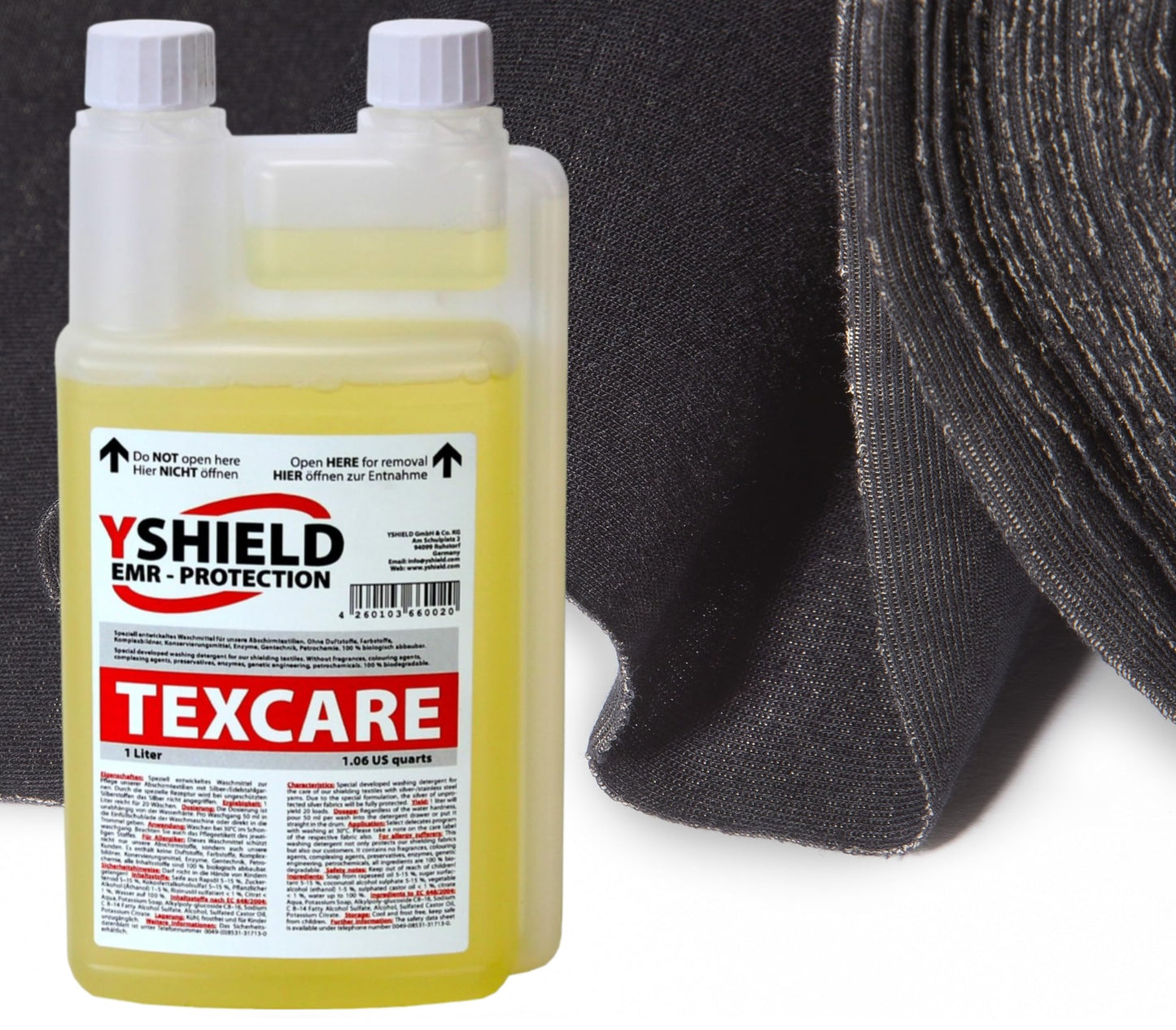 YSHIELD Washing detergent TEXCARE 1 Liter, 1 Liter (1.06 US quarts)
