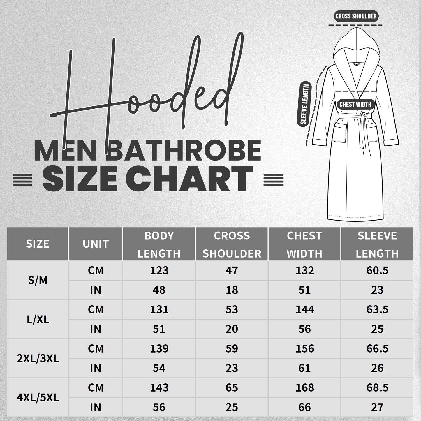 iniber Mens Hooded Robe, Soft Lightweight Plush Robes for Men, Warm Long Fleece Men's Bathrobe with Pockets