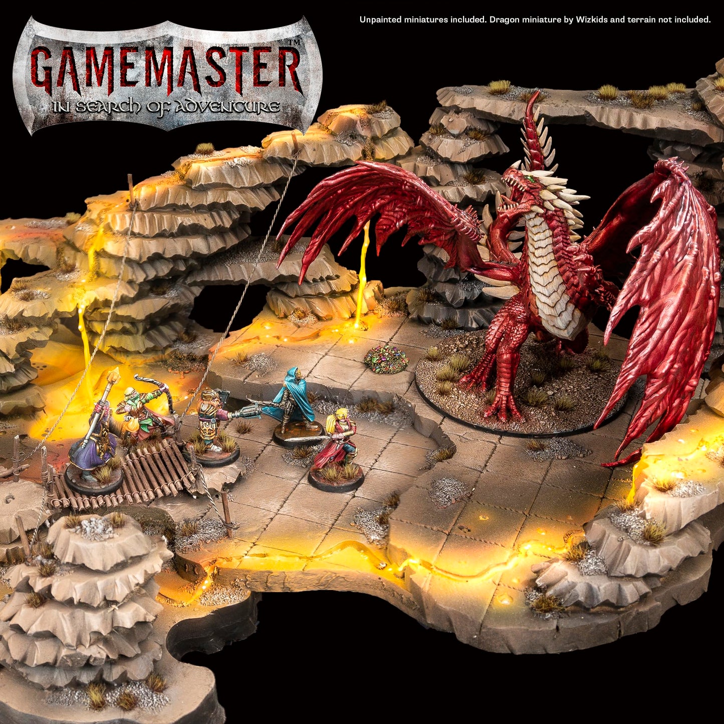 The Army Painter, GameMaster: Adventure Starter Role-playing Paint Set, 15 x 18ml Warpaints Fanatic Acrylic paints, incl. a Brush-On Primer, 5 FREE Miniatures & 1 Brush - For Warhammer & Dnd