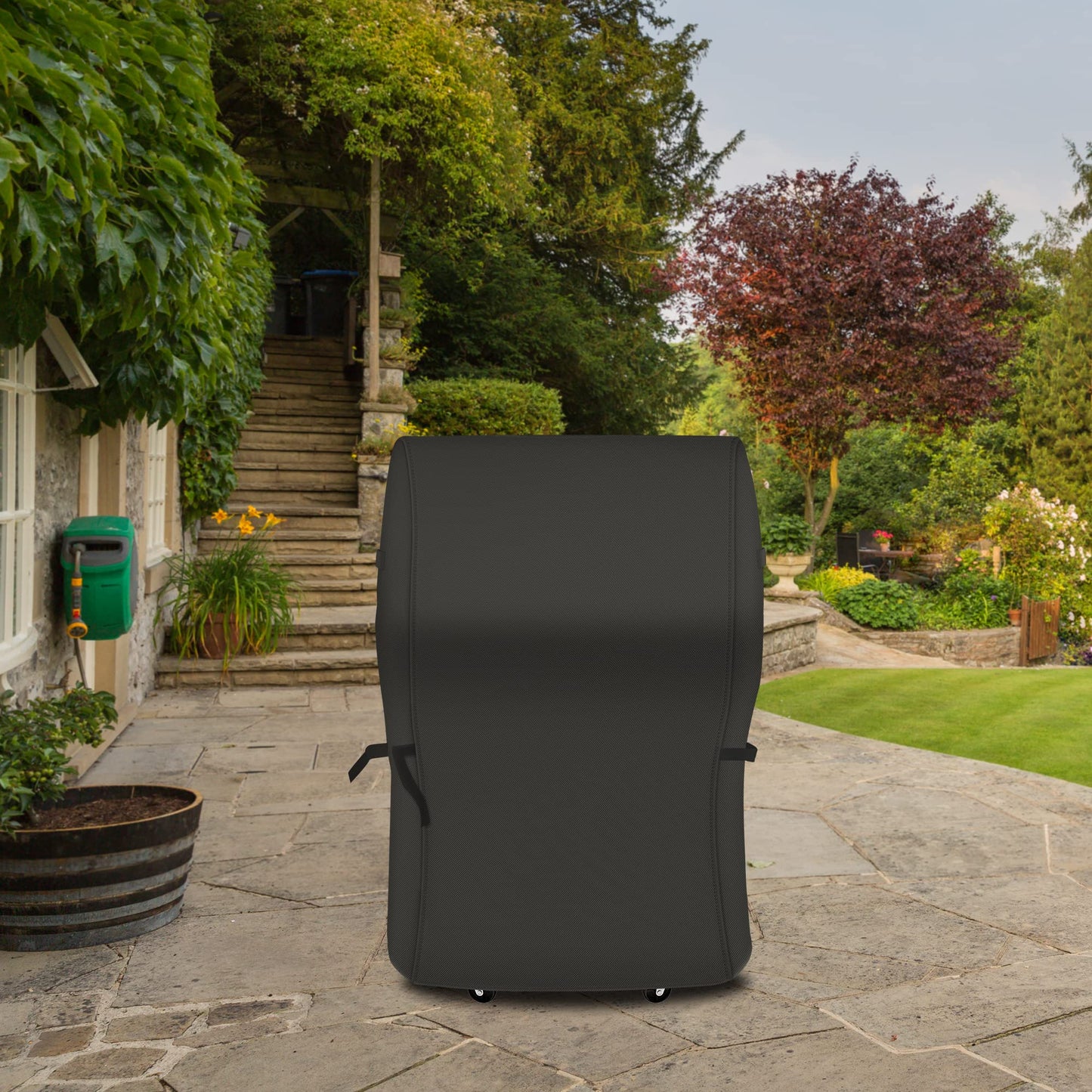 NEXCOVER 55 Inch Grill Cover - 600D Heavy Duty Waterproof and Weather Resistant BBQ Cover for Weber, Char Broil, Nexgrill - Fade Resistant, Black