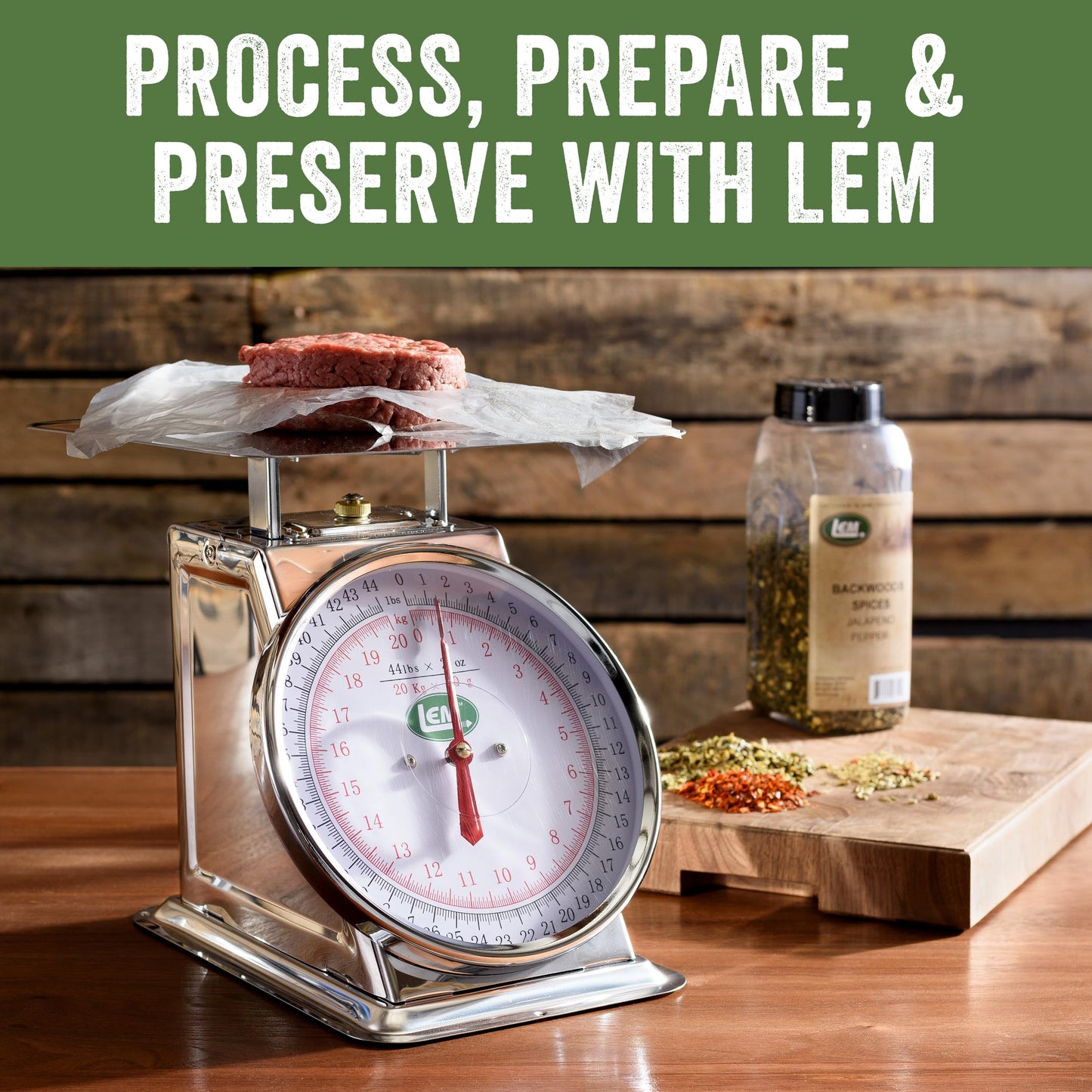 LEM Products 435 Stainless Steel Scale, Metallic