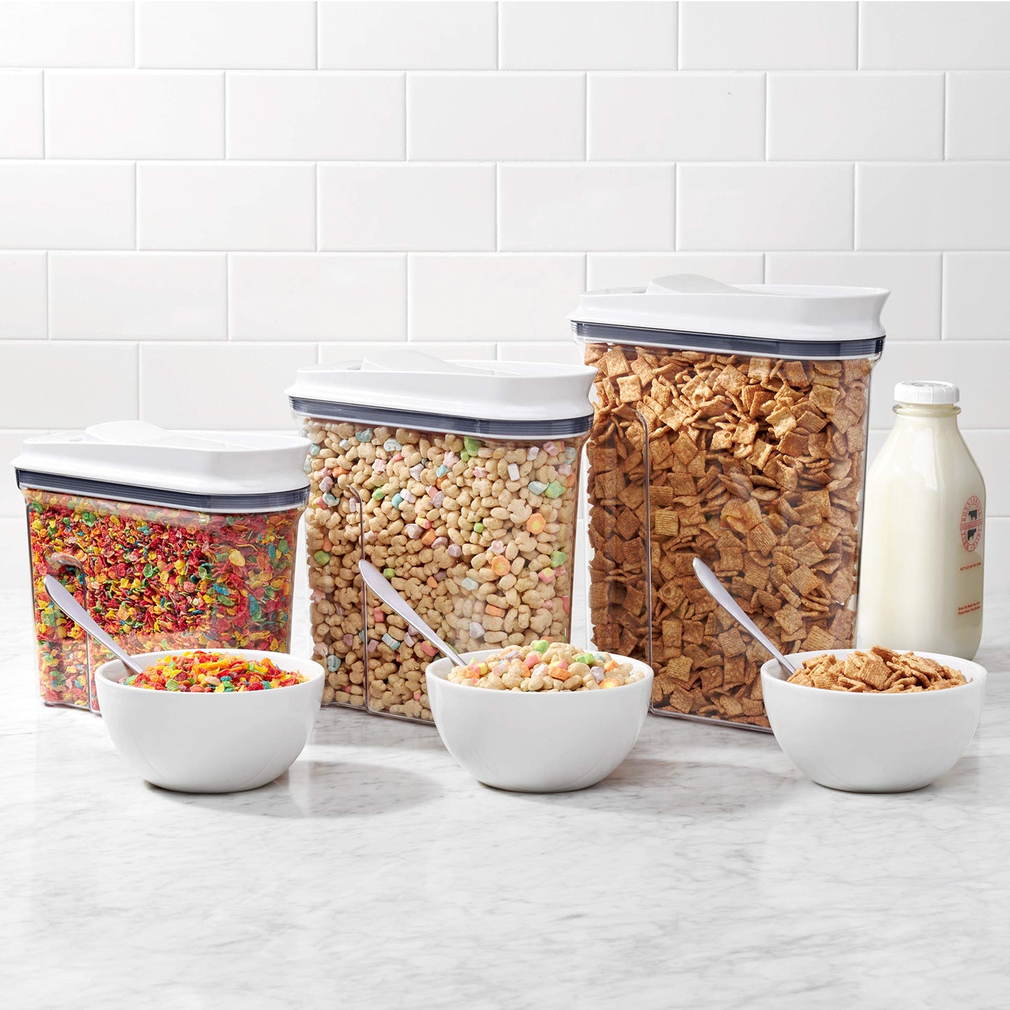 OXO Good Grip Pop Cereal Dispenser, 4.5-Quart, Clear