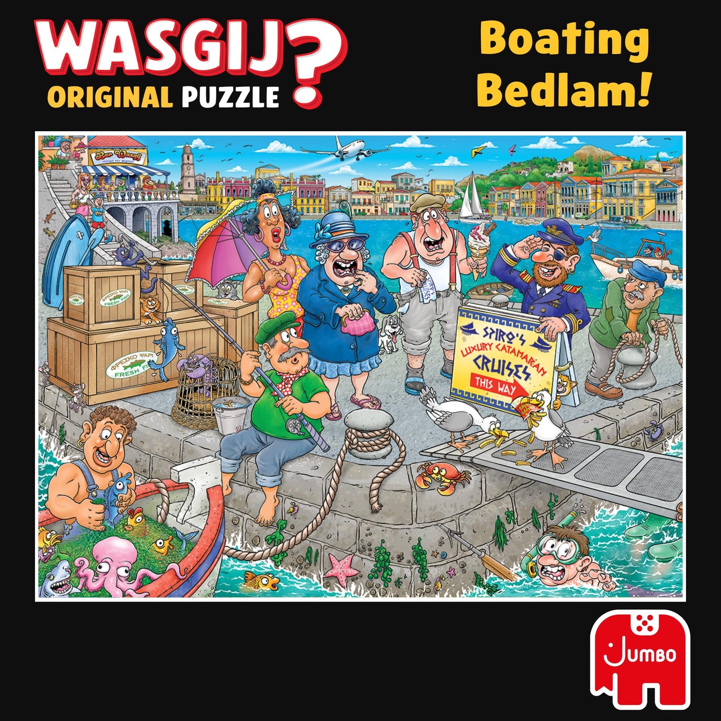Jumbo Wasgij Original 47 Jigsaw Puzzle 1000 Pieces Boat Chaos