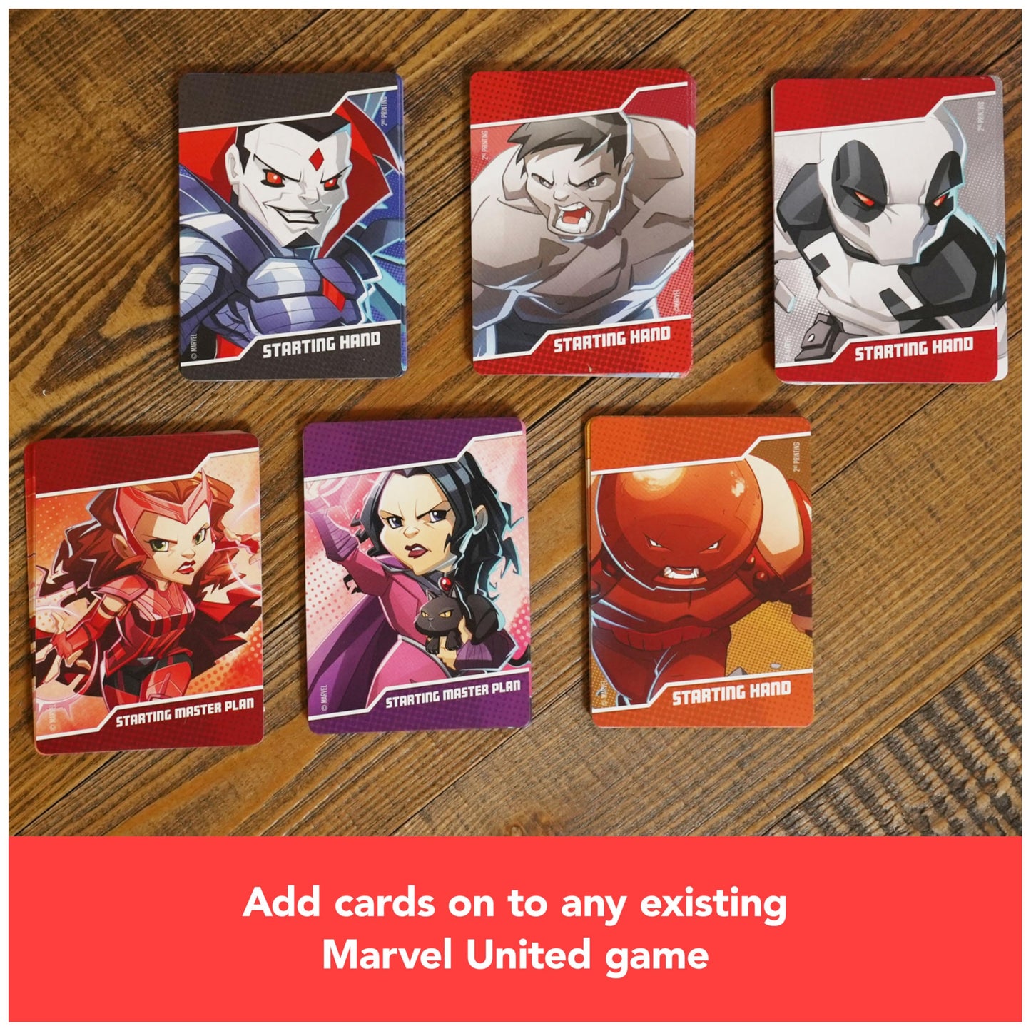 Spin Master Games, Marvel United: Witching Hour Expansion Pack with Scarlet Witch & Agatha Harkness Miniatures, Limited Edition Trade Show Exclusive, Board Games for Adults, 1-5 Players, Ages 14 & Up