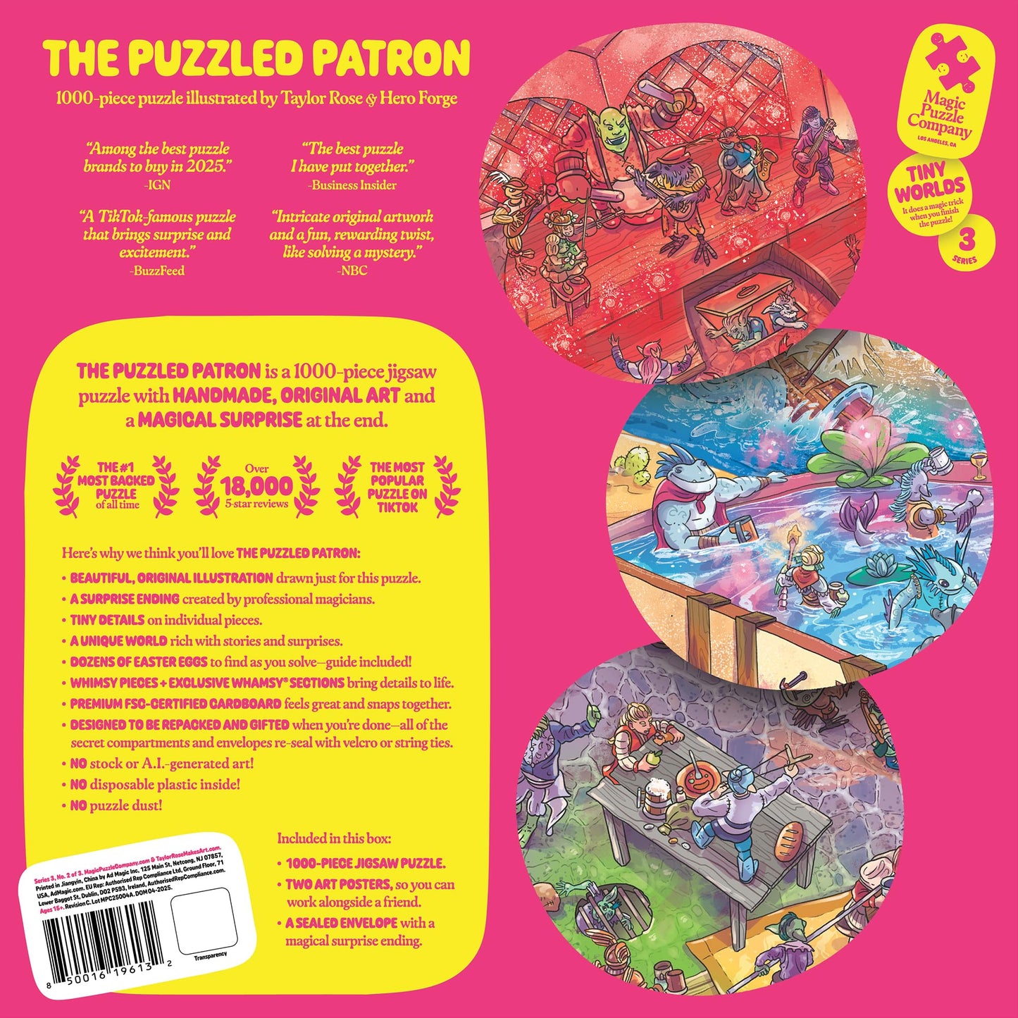 The Puzzled Patron • 1000-Piece Jigsaw Puzzle from The Magic Puzzle Company • Series Three