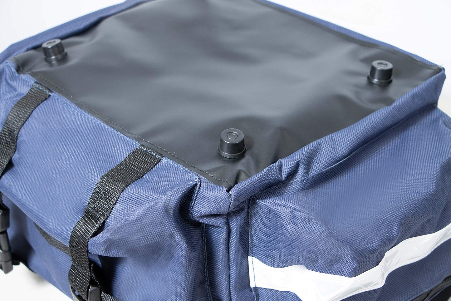 Primacare KB-RO74-B First Responder Bag for Trauma, 17 inch x9 inch x7 inch Professional Multiple Compartment Kit Carrier for Emergency Medical Supplies, Blue