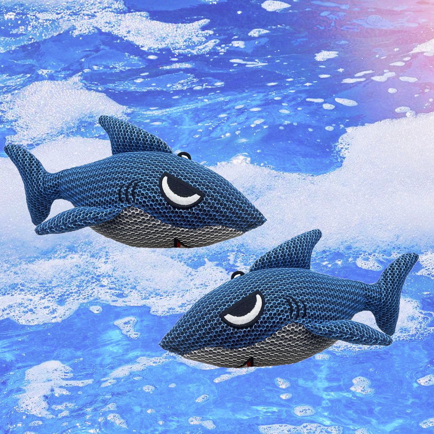 Hot Tub Scum Absorber Shark-2 Pack Hot Tub Cleaner Hot Tub Sponges Scum Collector，Keeps Water Clear for Adults Reusable Pool Scum Absorber