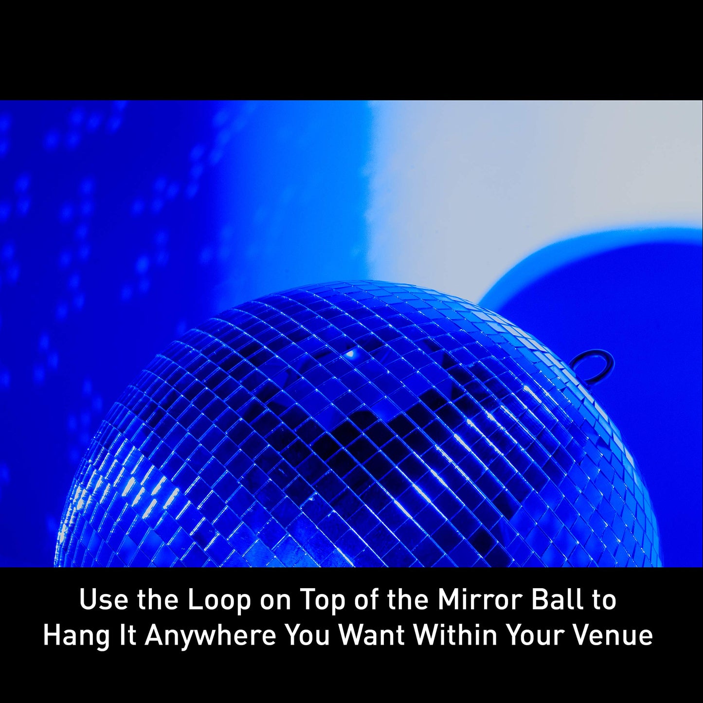 Eliminator EM12 12 Inch Disco Mirror Ball - Perfect for Parties, Clubs, Weddings, Birthday or Holidays - Disco Ball Decor - Mounting Ring Included - Silver Mirror
