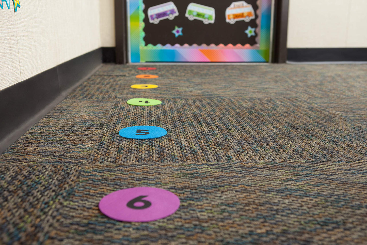 Teacher Created Resources Spot On Numbers 1–36 Carpet Markers 4-inch (TCR77005)
