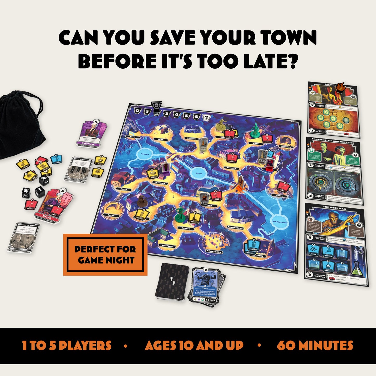 Ravensburger Horrified: Universal Monsters Strategy Board Game for Ages 10 & Up