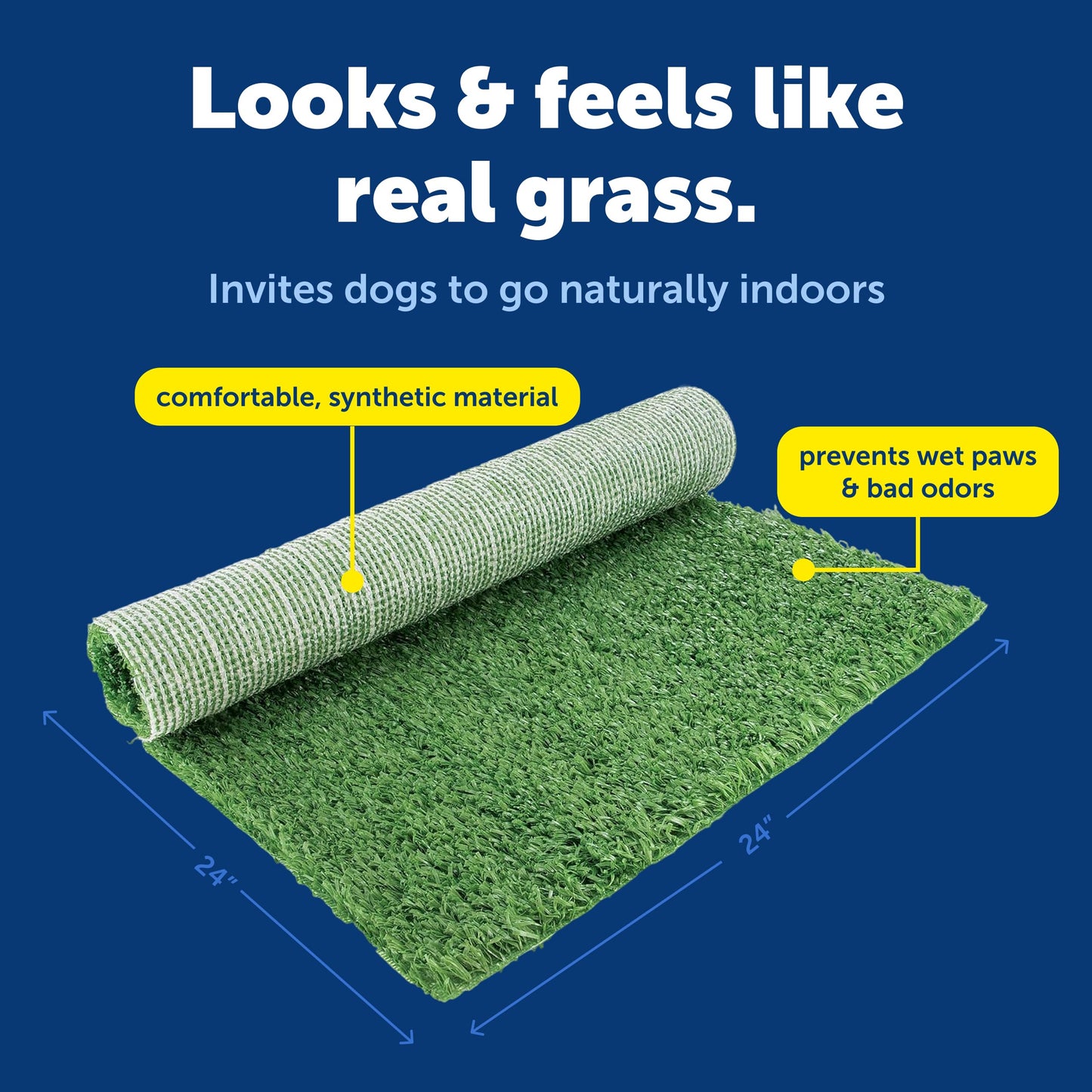PetSafe Pet Loo Portable Dog Potty Plush Replacement Grass, Medium