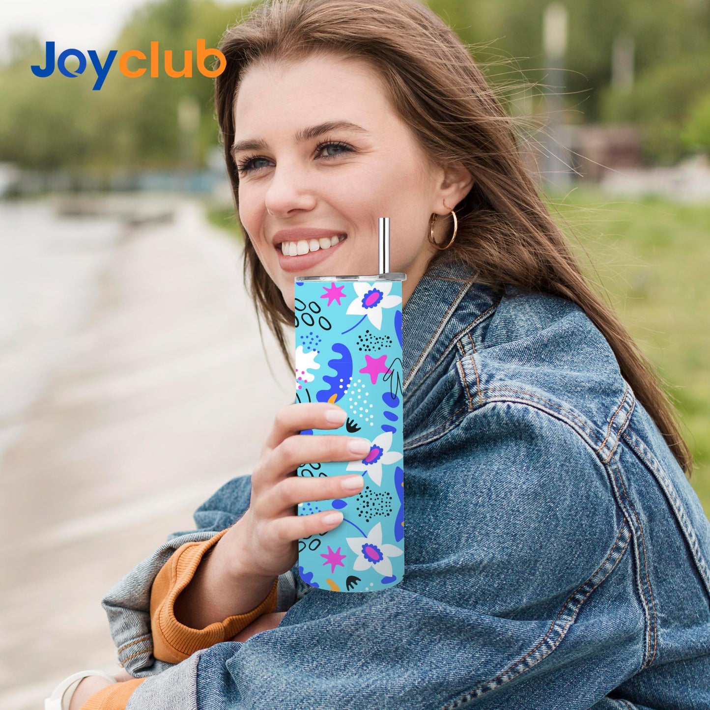 Joyclub 12 Pack Sublimation Tumblers 20 oz Bulk Blank Tumblers Skinny Straight Flat Bottom Cups White with Lid and Straw