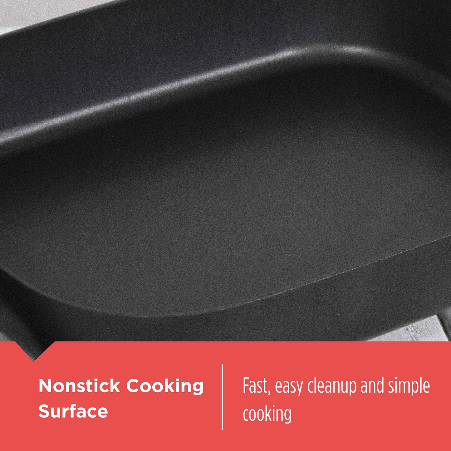 BLACK+DECKER Electric Skillet, 12”x15”, Deep Dish, Non Stick Surface, SK1215BC