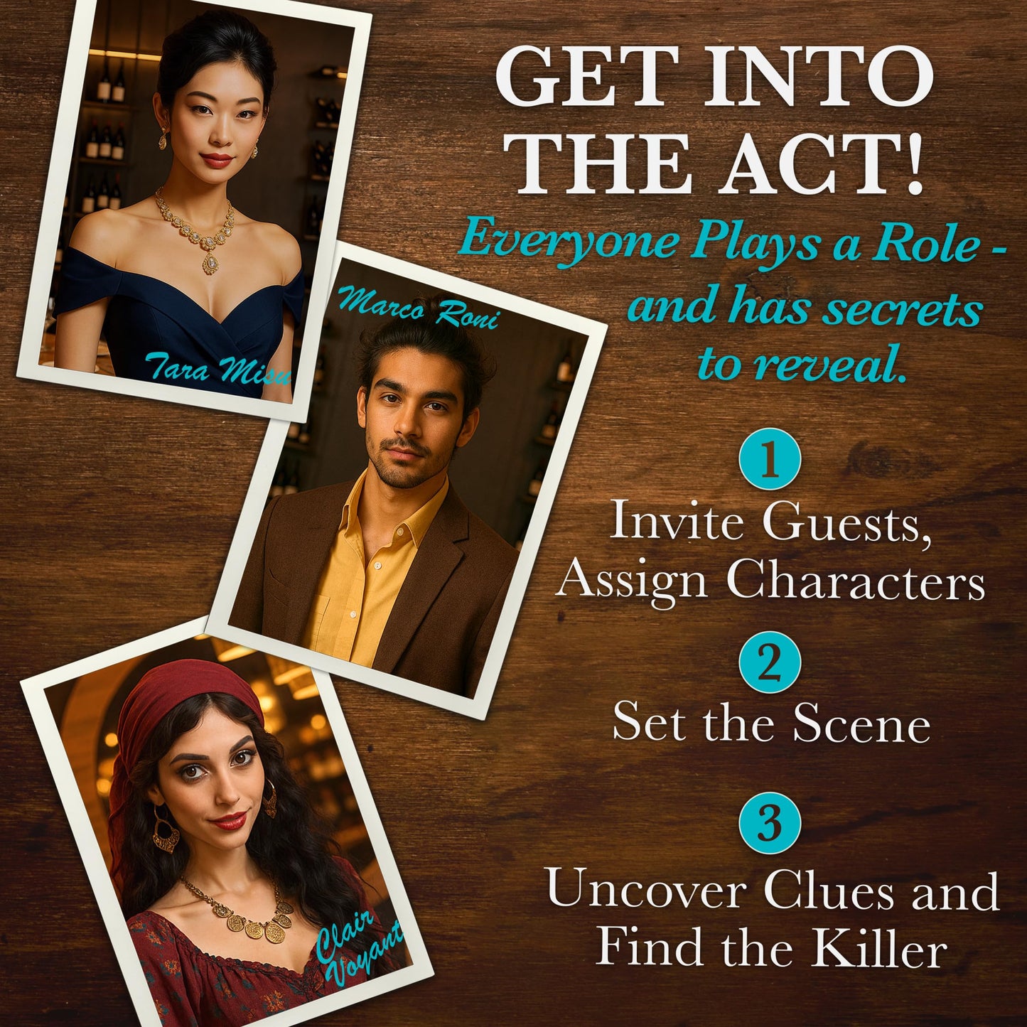 Murder Mystery Party - Pasta, Passion and Pistols