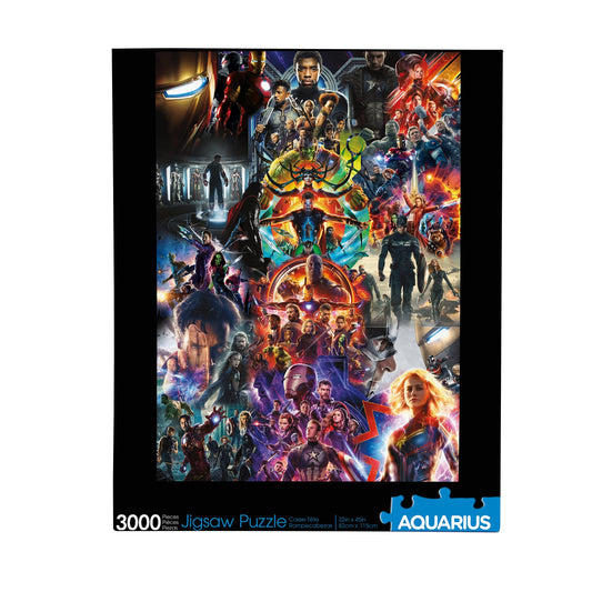 AQUARIUS Marvel Avengers Collage (3000 Piece Jigsaw Puzzle) - Glare Free - Precision Fit - Virtually No Puzzle Dust - Officially Licensed Marvel Merchandise & Collectibles - 32 x 45 Inches (68517)