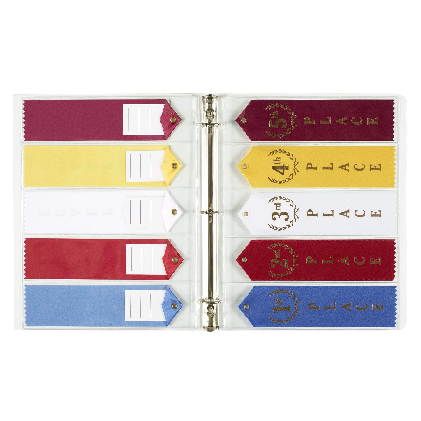 Mercurydean Swimming Gift Award Ribbon Organizer Binder Display Ribbons Holder with 15 Pages Sheets and More