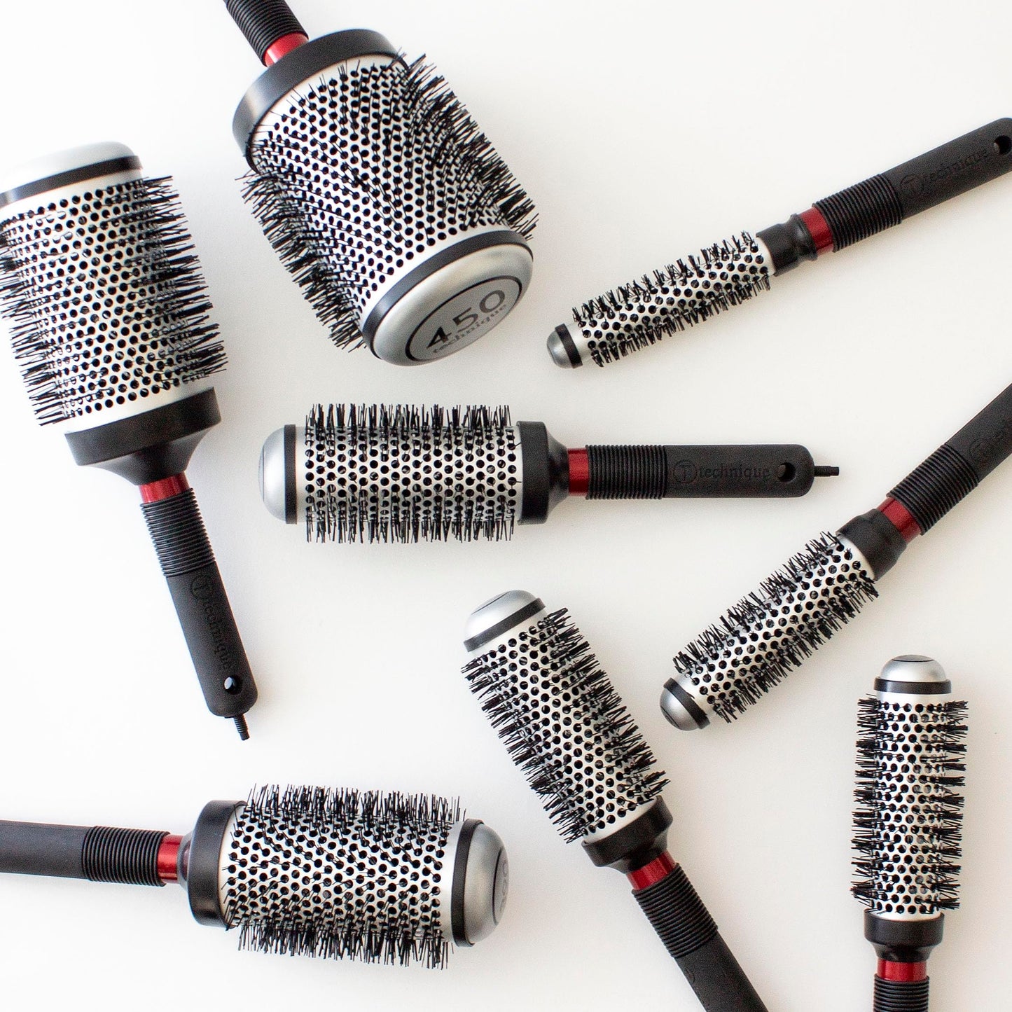 Cricket Technique Thermal Hair Brush #450 3.25” Curling, and Styling – Heat-Retaining Barrel with Anti-Static Tourmaline Bristles, Round Thermal Brush, Ideal for All Hair Types