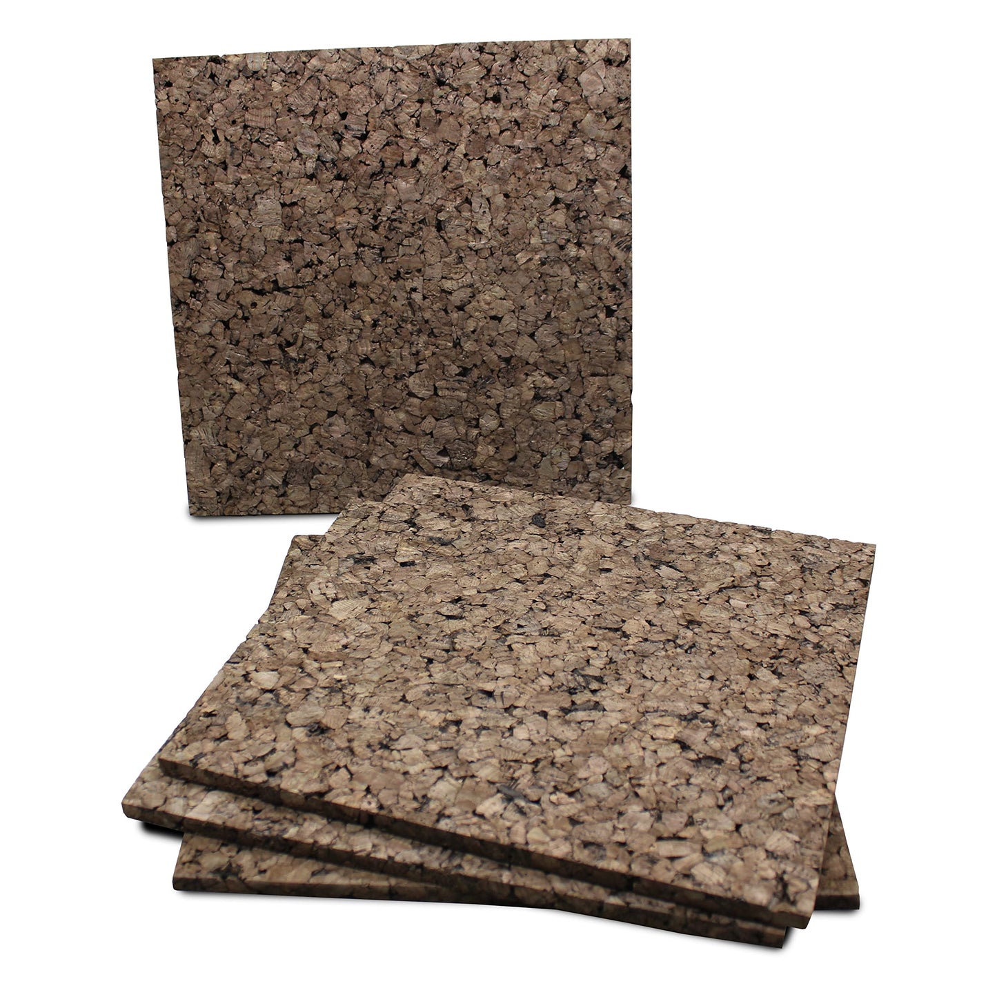 Flipside FLP12058 Dark Cork Tiles, 12" x 12", Pack of 4, Cork, Brown