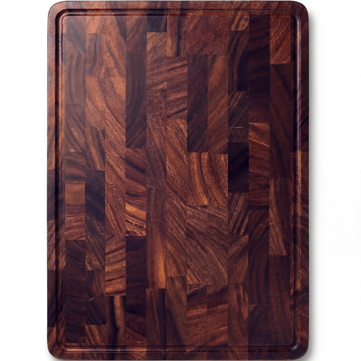 Babilonia Walnut Cutting Board, Professional and Heavy Duty Non Toxic Wood Chopping Board, Wooden Charcuterie Boards & Butcher Block with Handles (Oil Bottle Included)