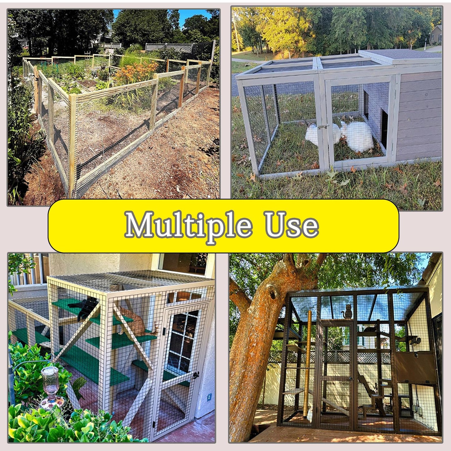 PVC Coated Welded Wire Fence 36 Inch x 50 Ft Black, 2" X 3" 16GA Coated Hardware Cloth, Chicken Fencing, Metal Garden Plant Fencing, Welded Mesh Roll for Yard Vegetable Plant Protection Poul