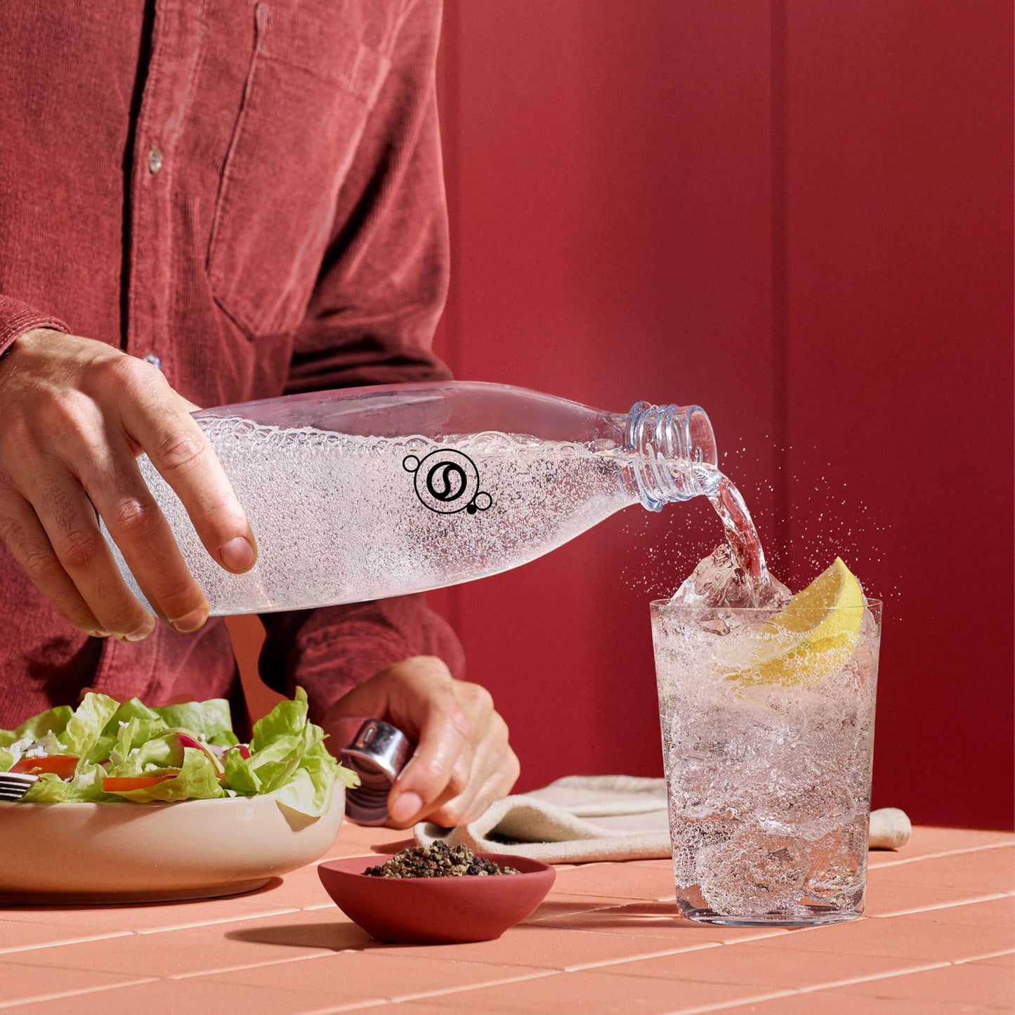 Sodastream 1L Fuse White Bottles Twin Pack - Dishwasher Safe