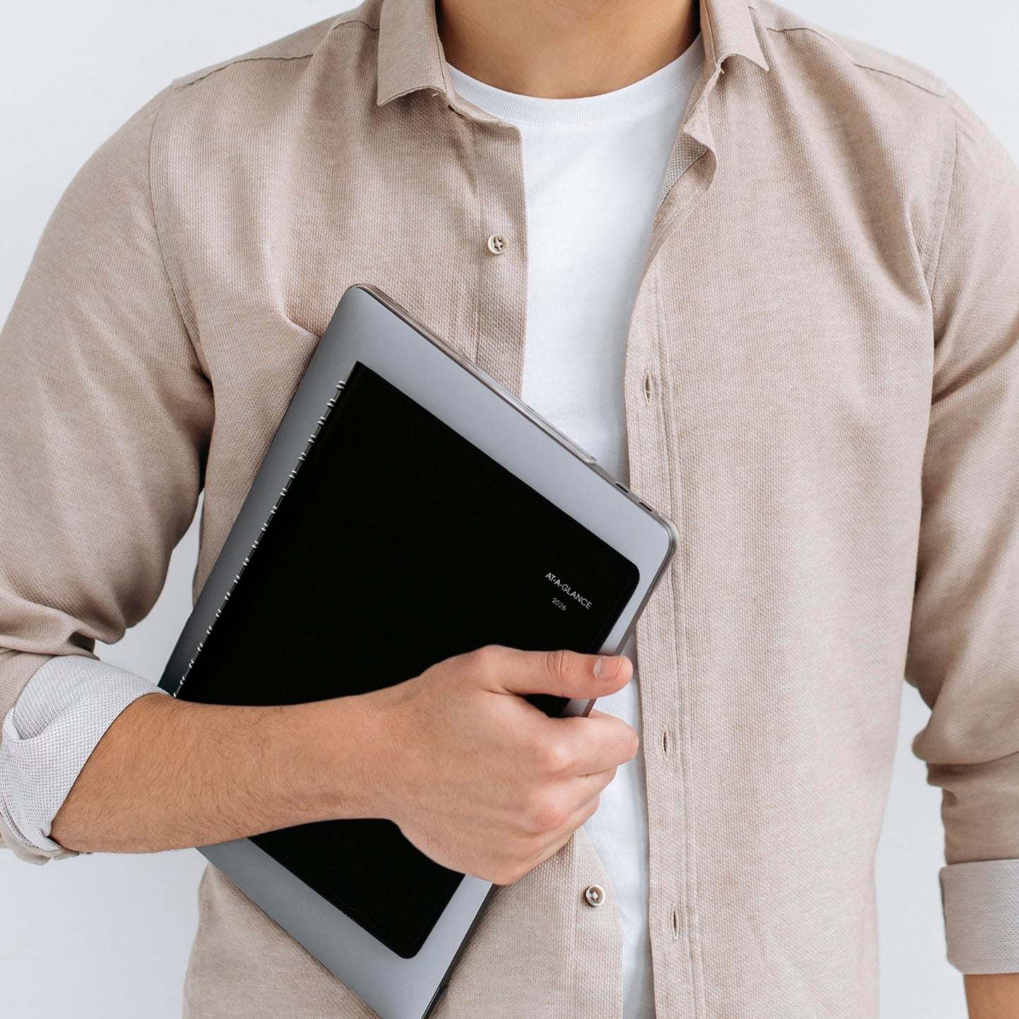 AT-A-GLANCE 2026 Appointment Book Planner, Daily, Four Person Group Planner, 8" x 11", Large, Quarter-Hourly, DayMinder, Black (G5600026)