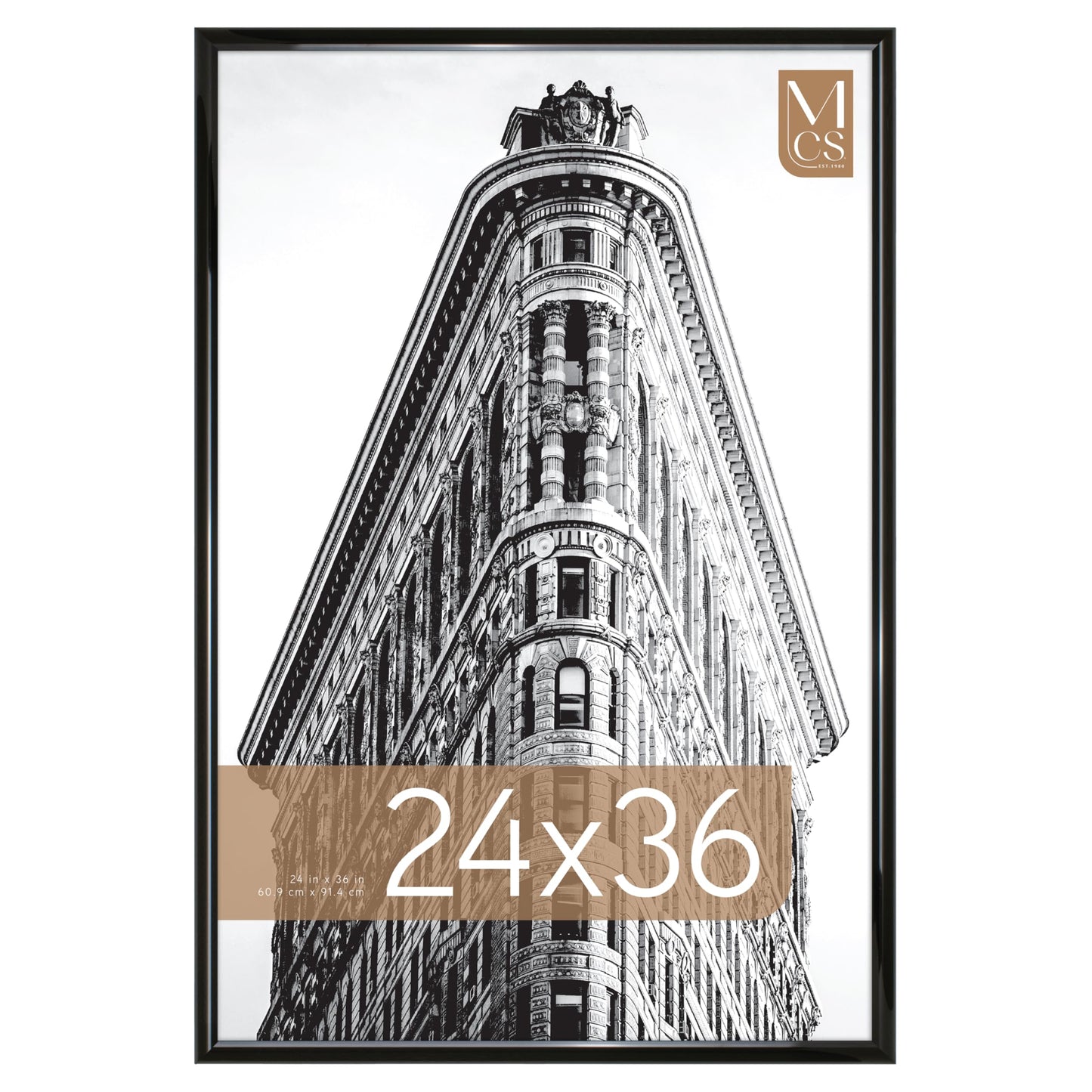 MCS 65549 Trendsetter Poster Frame, 24 by 36-Inch, Black