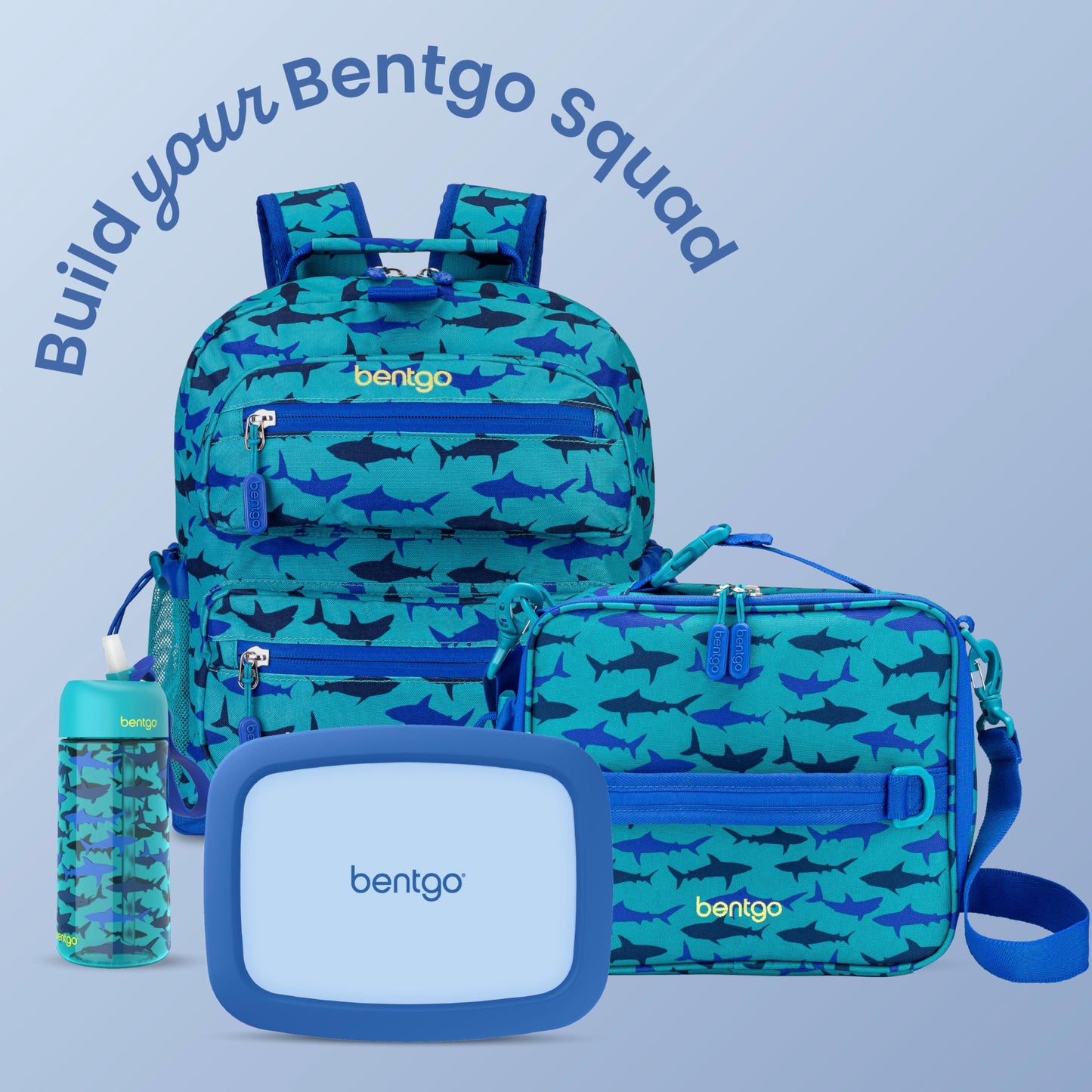 Bentgo® Kids Bento-Style 5-Compartment Lunch Box - Ideal Portion Sizes for Ages 3 to 7 - Leak-Proof, Drop-Proof, Dishwasher Safe, BPA-Free, & Made with Food-Safe Materials (Blue)