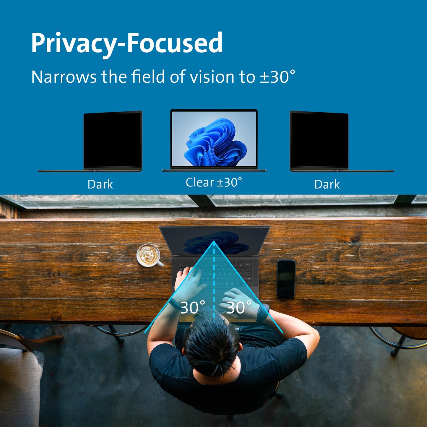 Kensington MagPro™ Magnetic Laptop Privacy Screen 13.3 inch, Removable 16:10 Laptop Privacy Filter, Anti-Glare, Blue Ray Reduction, Compatible with HP/Dell/Acer/Asus/Samsung/Lenovo (K55253WW)