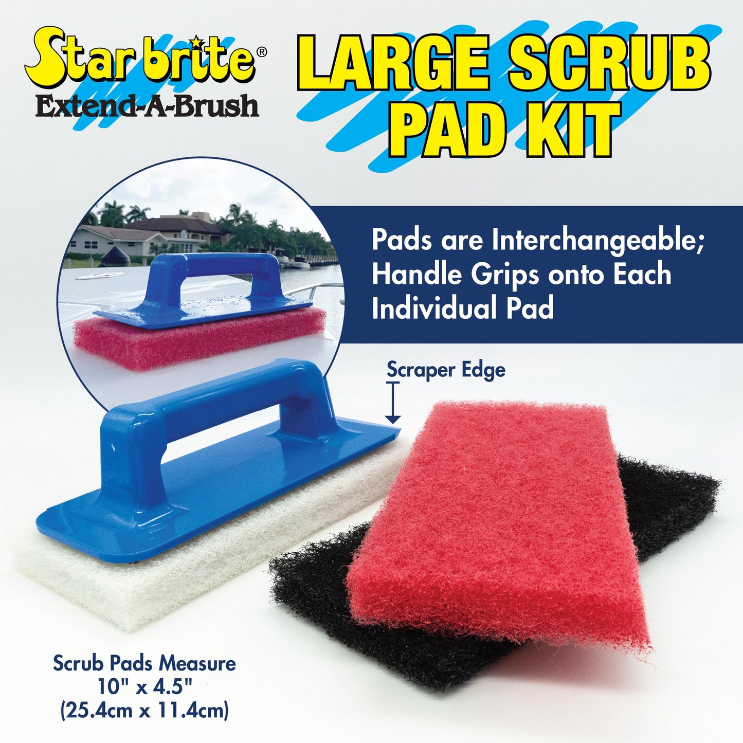 Large Scrub Pad Kit with Handle