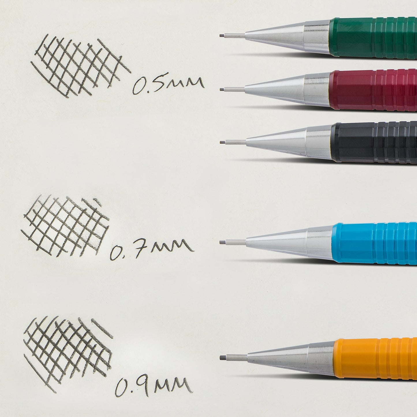 Pentel P200 Drafting Mechanical Pencil, 0.7mm Medium Point, Writing, Drawing, School Supplies, Metal Tip, Blue Barrel, P207-C, Box of 12