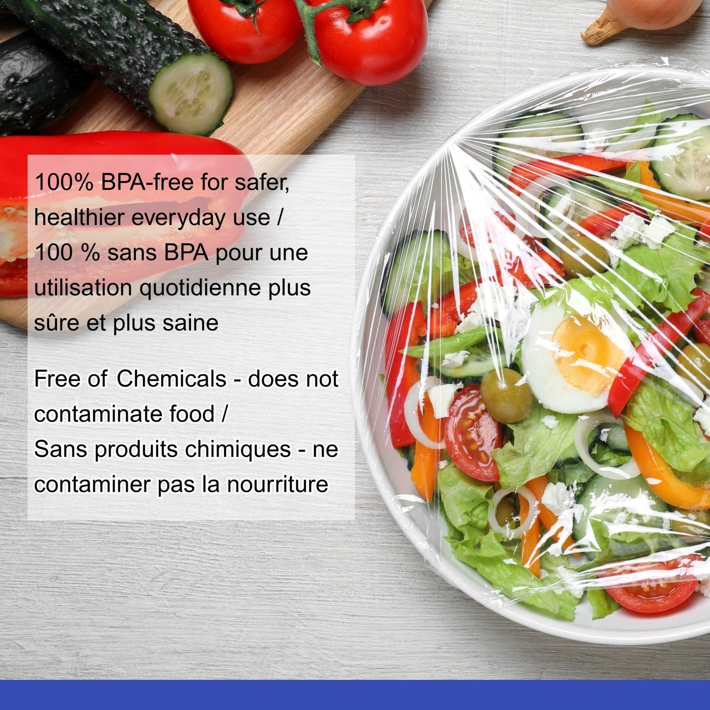 PUREFILM 11in x2500ft Bio Based Food Film, Food Wrap with Blade and Slide Cutter