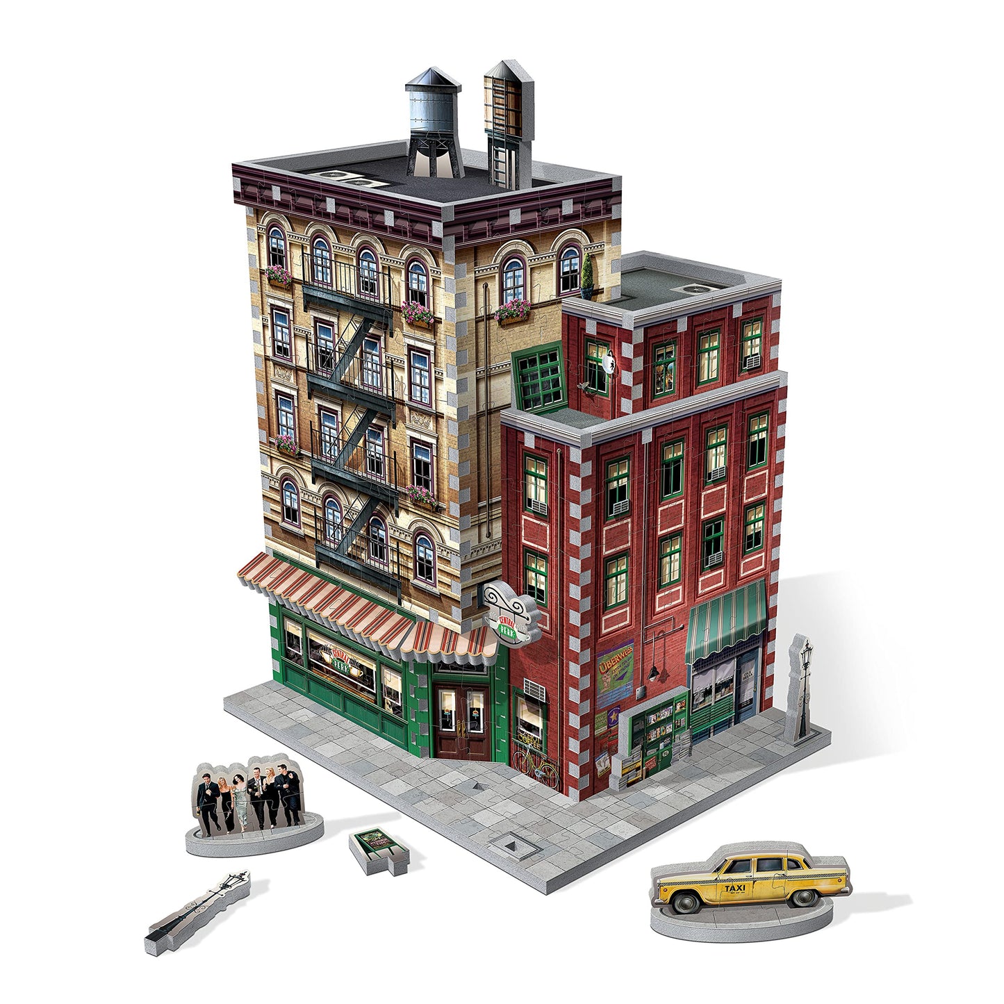 Wrebbit3D Friends 3D Puzzle Model of Central Perk | 440 Real Jigsaw Puzzle Pieces | Build The Iconic Cafe from The Hit TV Series