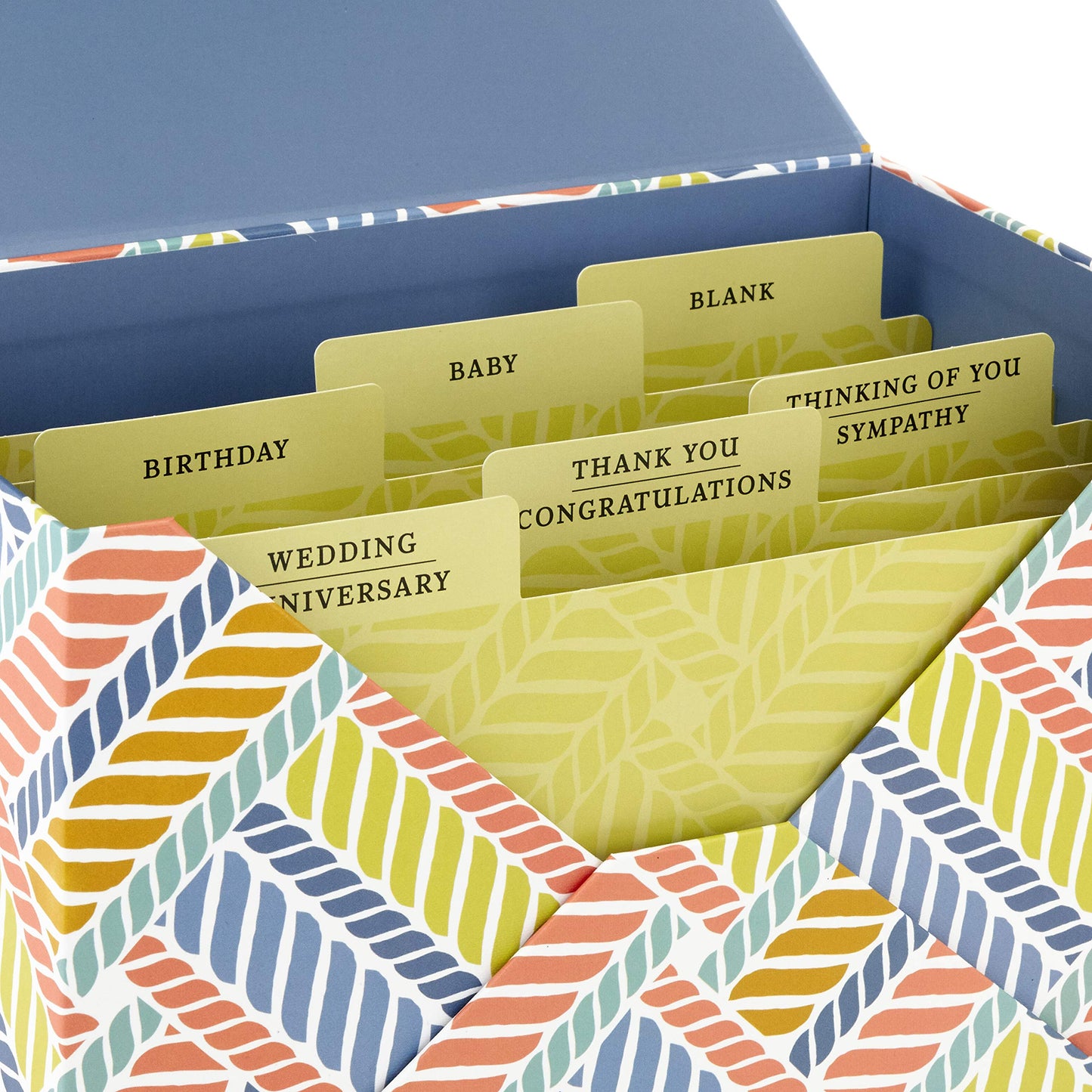 Hallmark Pack of 24 Handmade Assorted Boxed Greeting Cards, Herringbone Pattern—Birthday Cards, Baby Shower Cards, Wedding Cards, Sympathy Cards, Thinking of You Cards, Thank You Cards