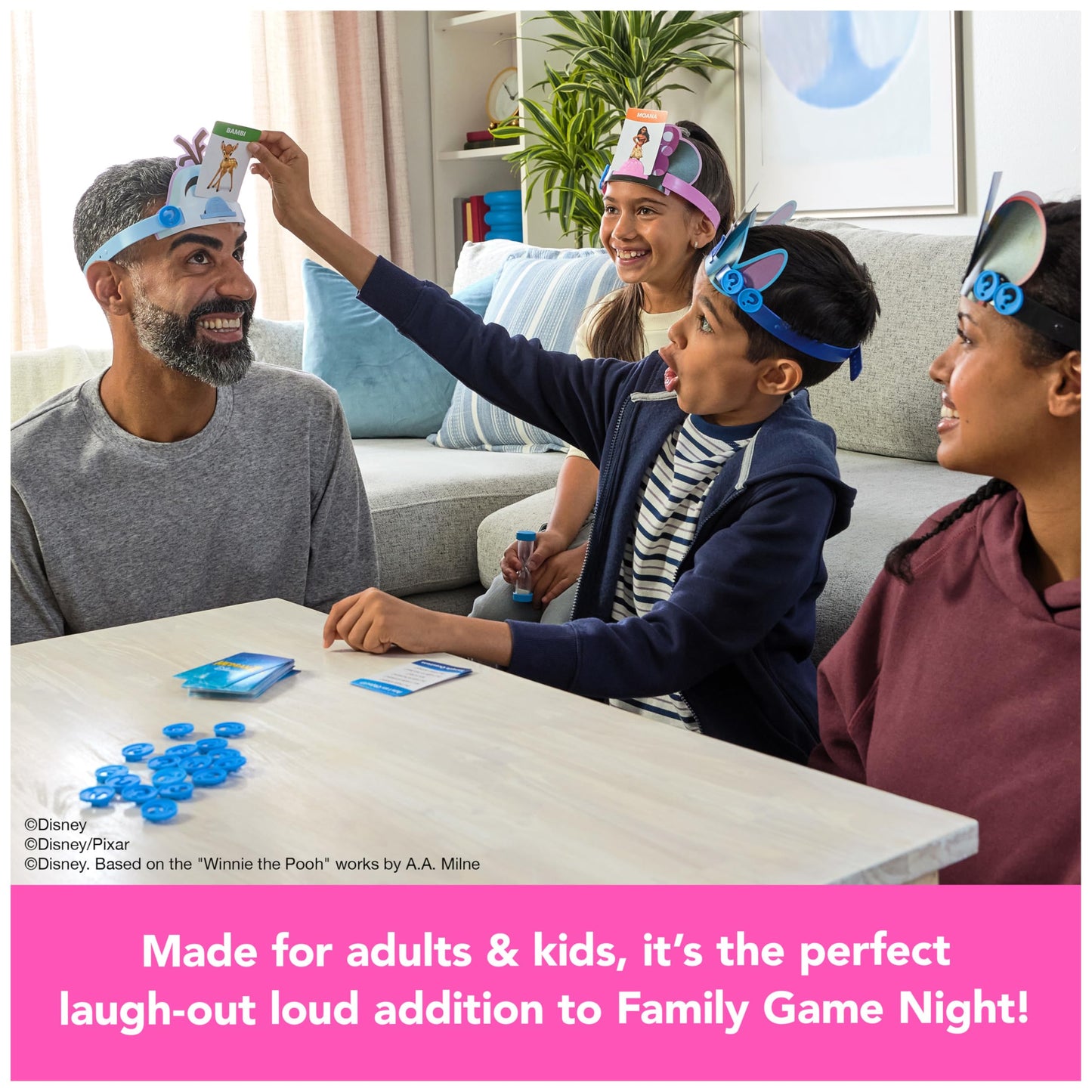 Spin Master Games, Disney Hedbanz, The Hilarious Meme Picture Guessing Game with Popular Disney Characters, 2-6 Players for Ages 6 & Up