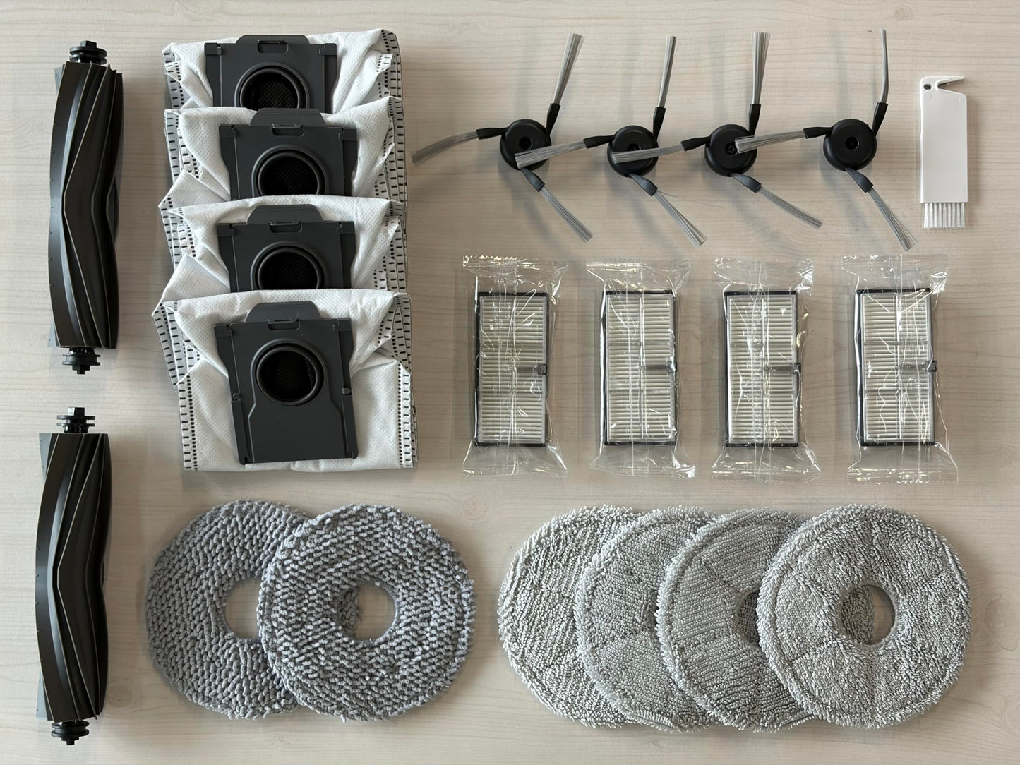 Replacement Parts Accessories for Dreame X40 Ultra Complete L40 Ultra (Gen 2) X40 Master MOVA P10 Pro Ultra (Gen 2) / P50 Pro Ultra Mop Pads *6 Dust Bag*4 Filter HEPA*4 Main Brushes*2 Side Brushes*4