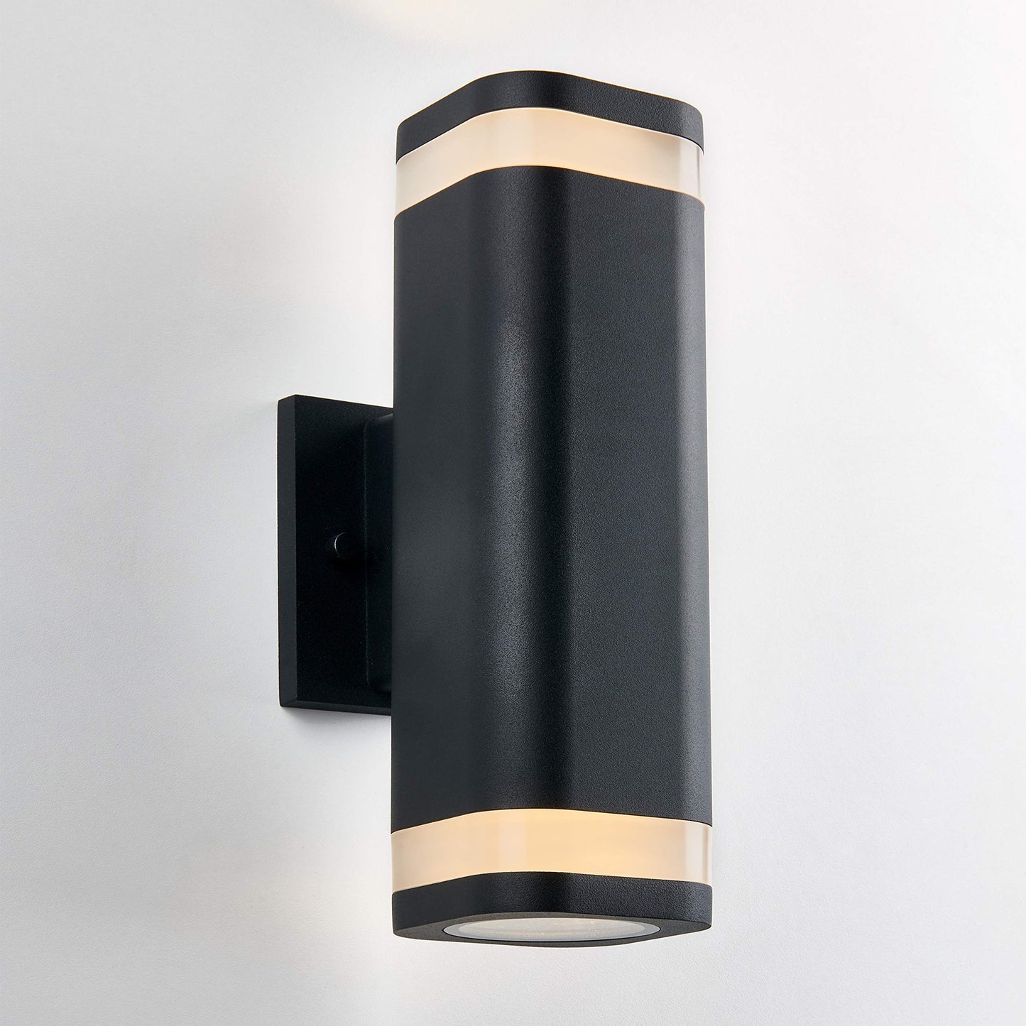 Artika Mettle 9W LED Modern Indoor/Outdoor Wall Light, Matte Black Finish - Ideal for Exterior Porch, Garage, Living Room, Hallway - 630 Lumens, 3000 Kelvin