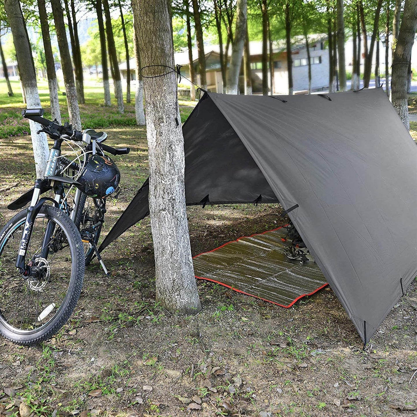 KALINCO 10X16.5FT Tent Tarp, Picnic Mat Camping Tarp Tent Hammock Tarp, pu Waterproof Camping tarp Tent Rain Fly Picnic Mat Survival Shelter Sunshade