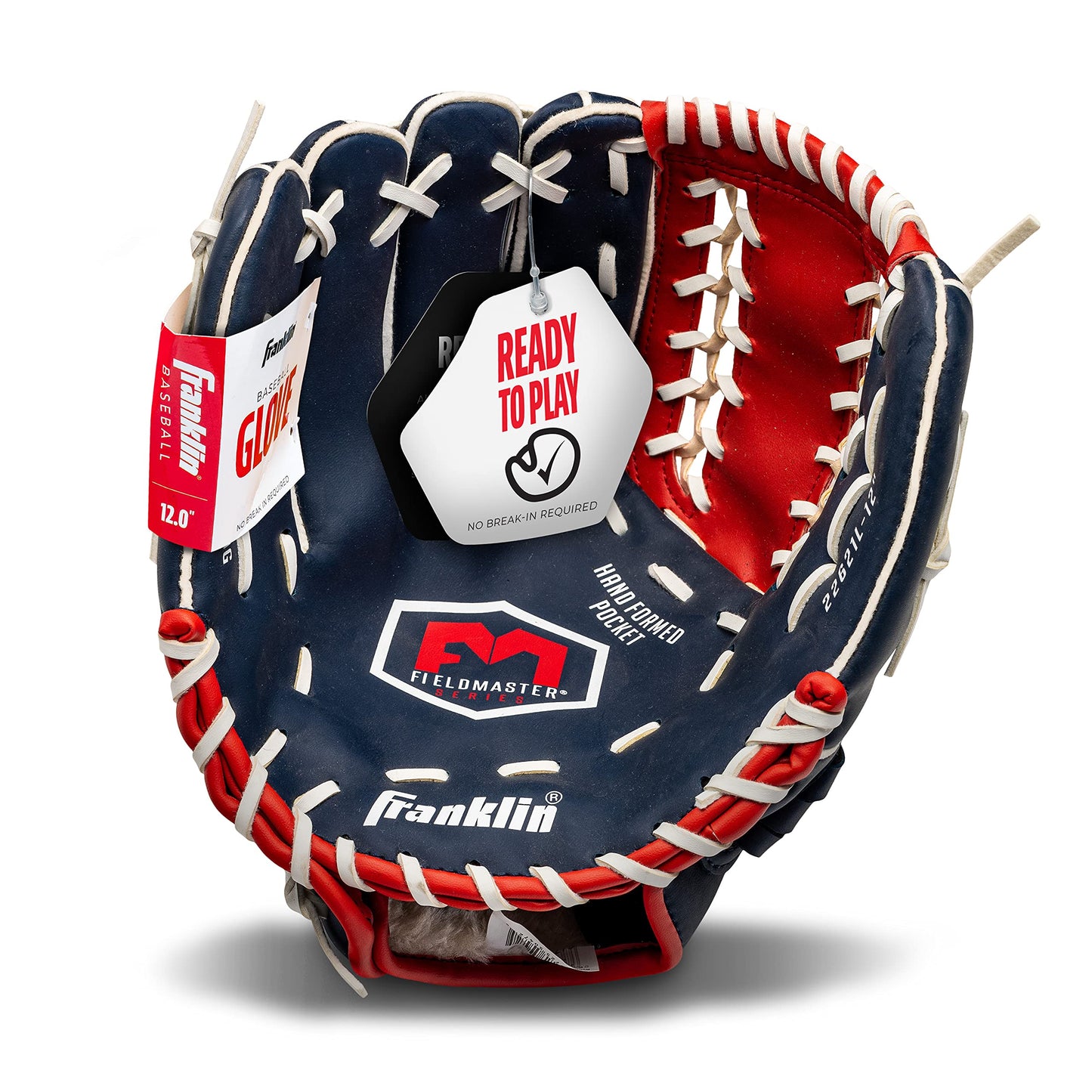 Franklin Sports Baseball and Softball Glove - Field Master USA - Baseball and Softball Mitt - Adult and Youth Glove - Left Hand Throw - 12"