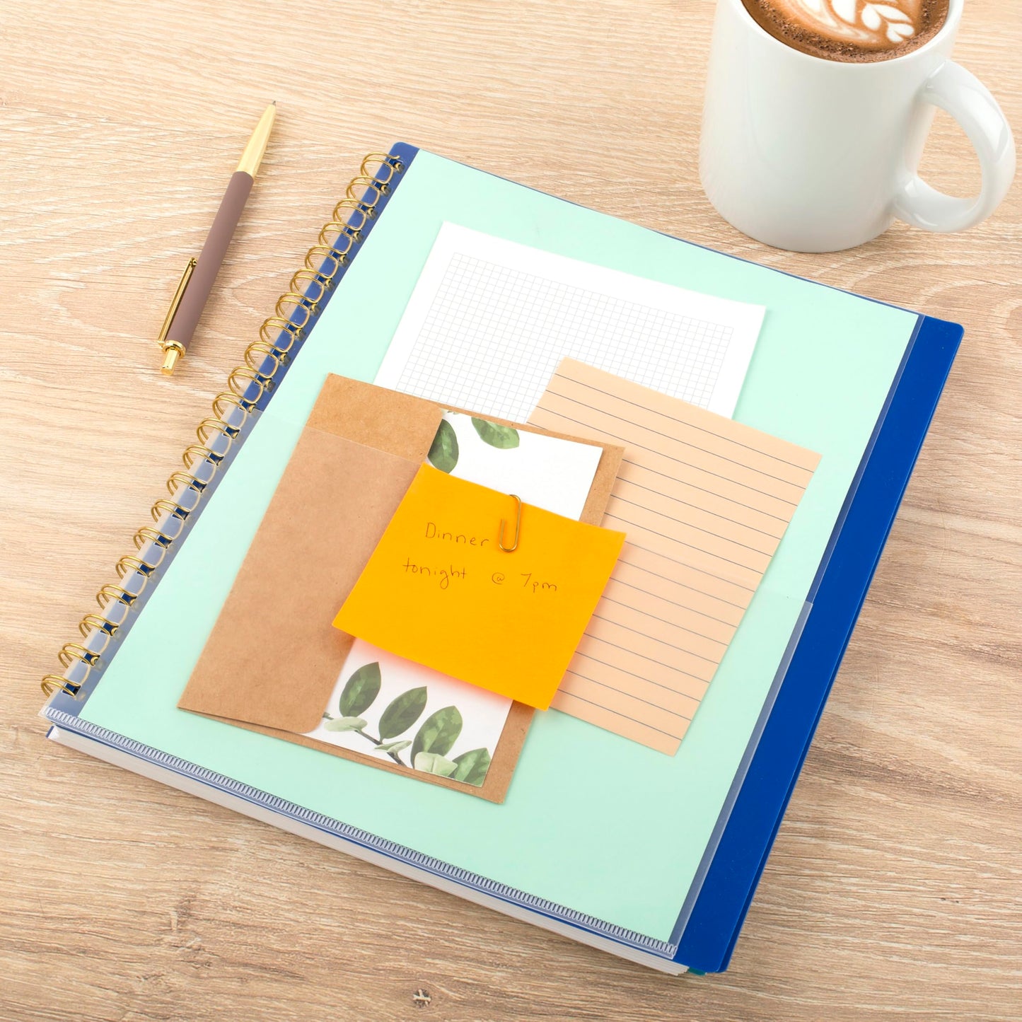 AT-A-GLANCE 2026 Planner, Weekly & Monthly, 8.5" x 11", Large, Harmony, Denim (1099-905-20-26)