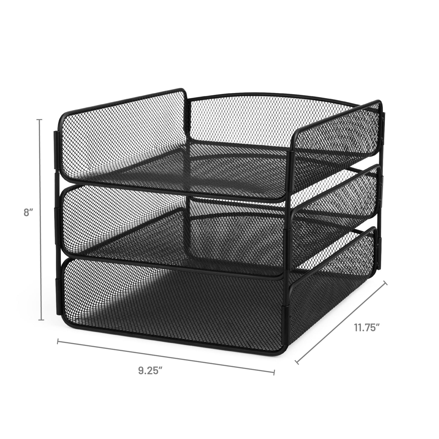 Safco Products Products Onyx Triple Tray (3271BL)